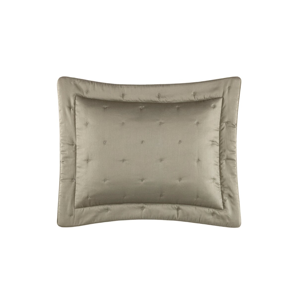 Cache oreiller en satin, triomphe  Kaki