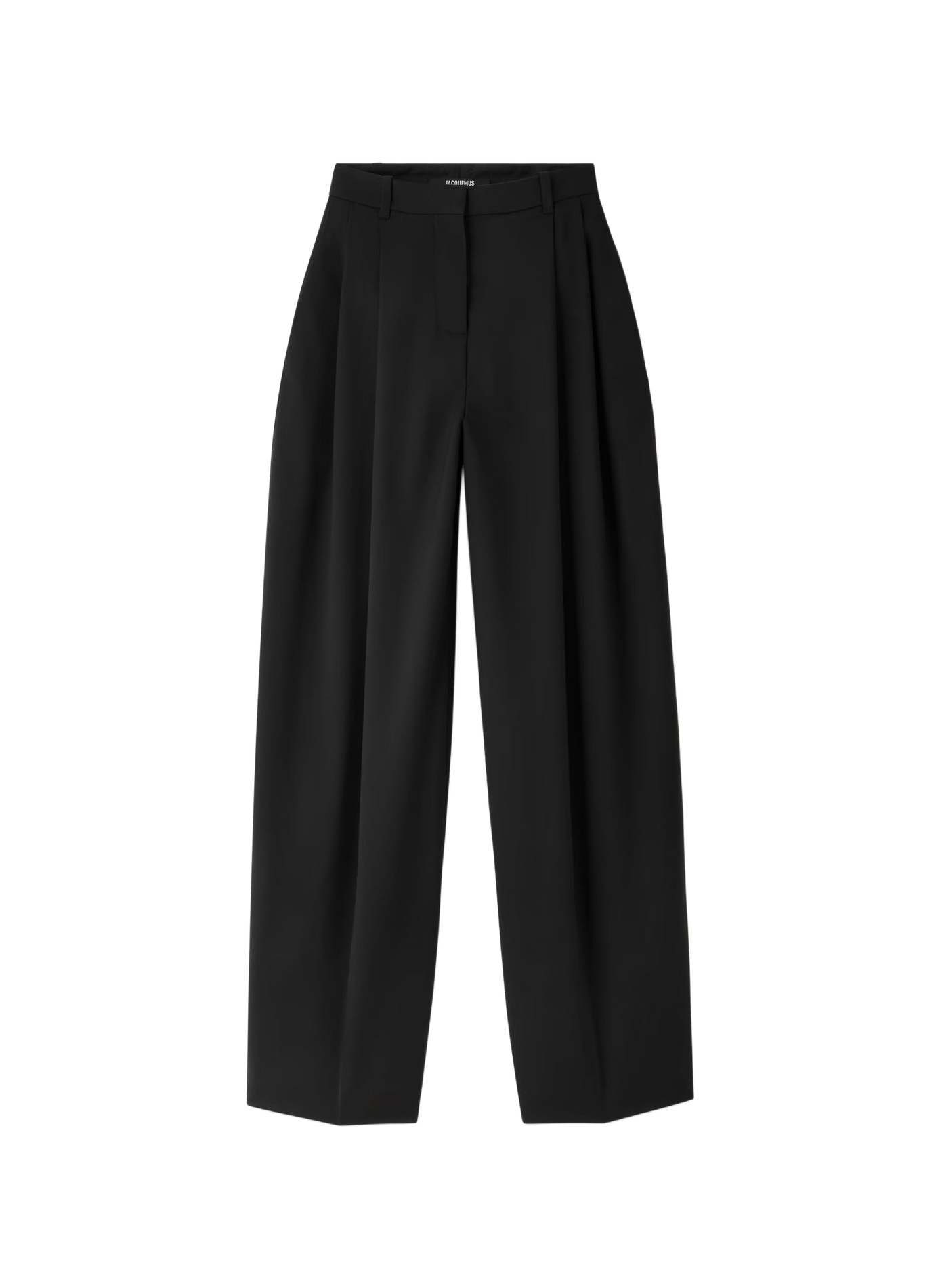 Le pantalon d'Homme à plis en laine vierge JACQUEMUS Black