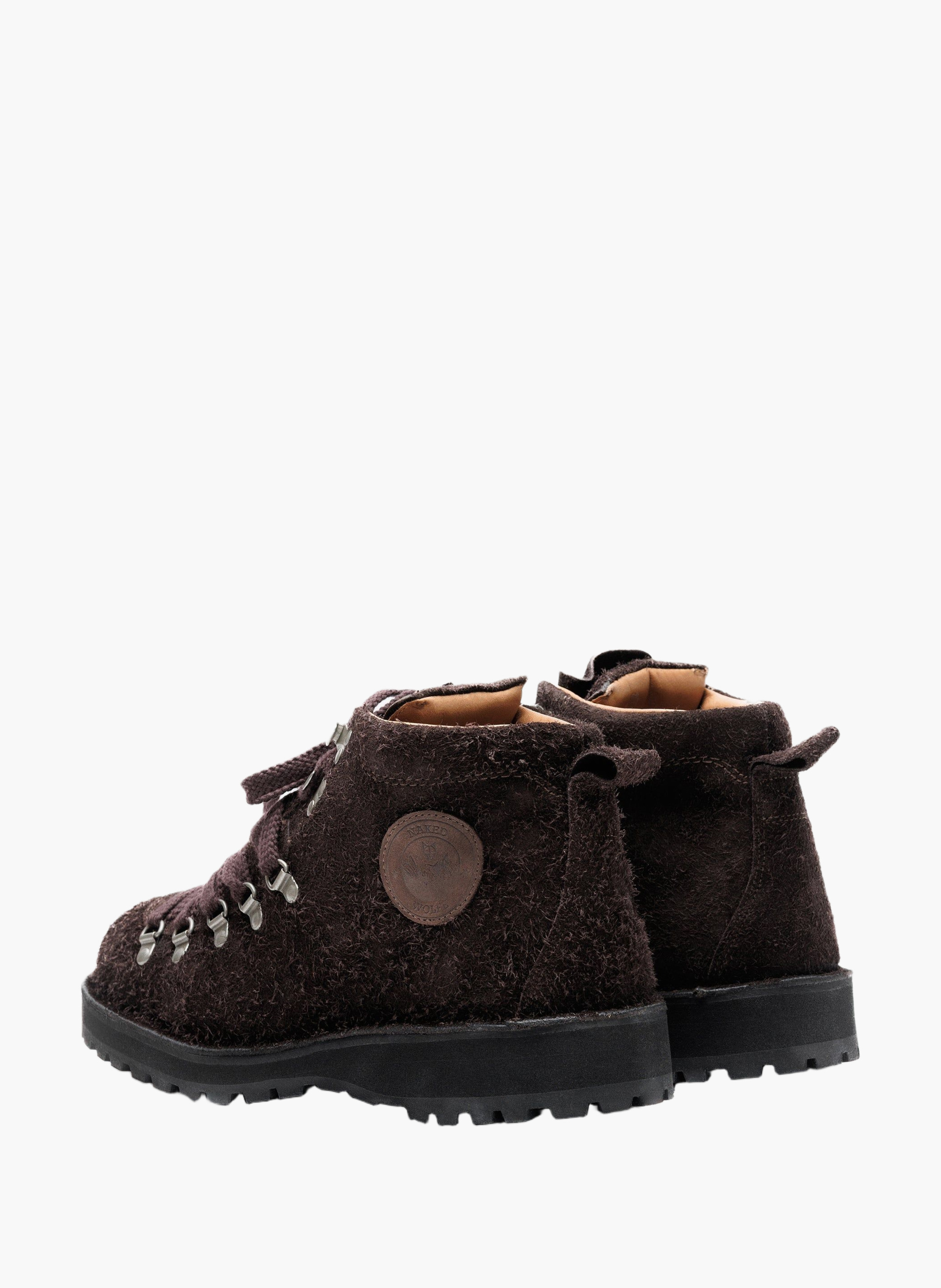 Bottines arctic en daim NAKED WOLFE Marron
