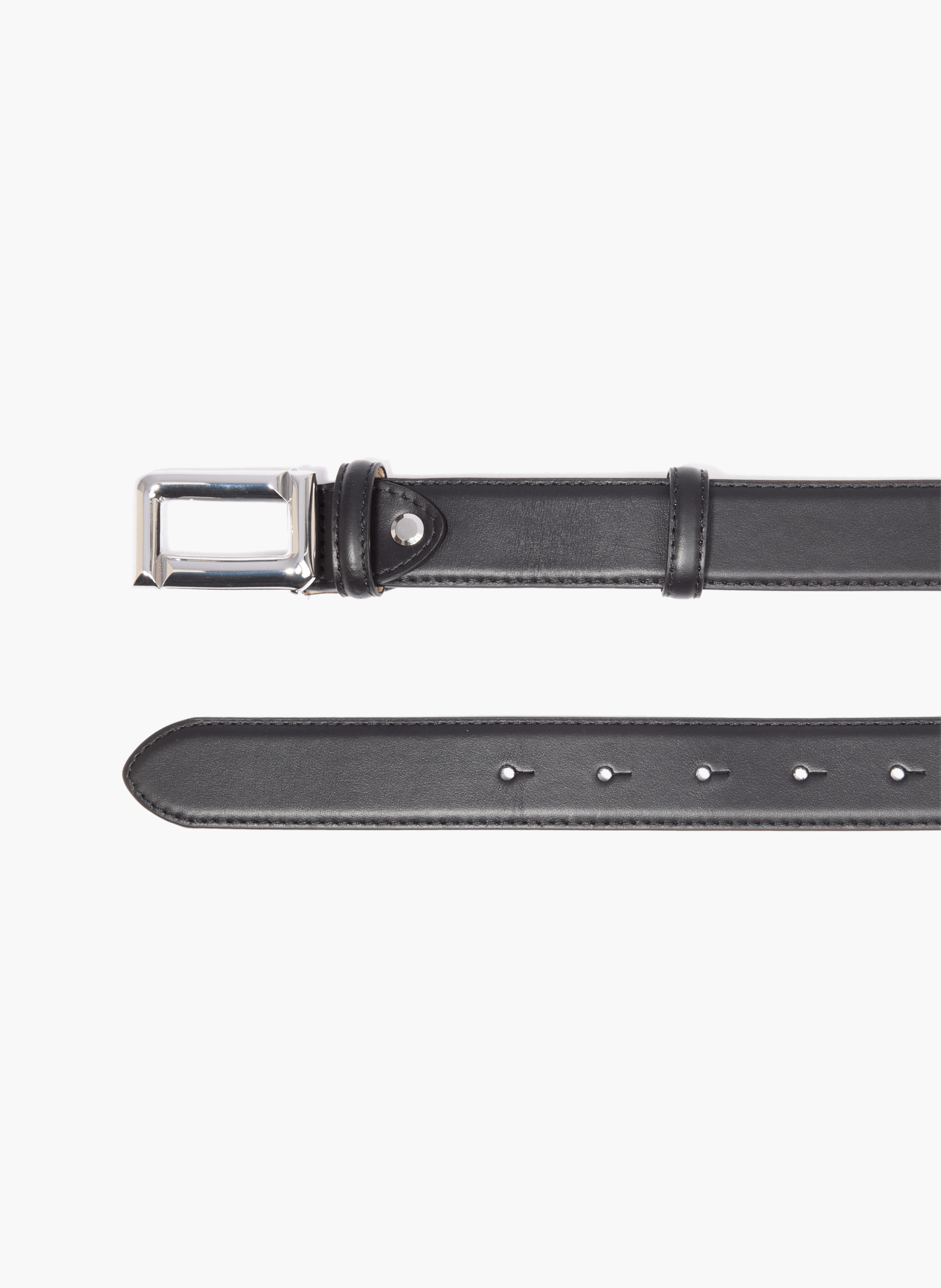 30 mm omkeerbare Angèle Lancel leren riem met gesp LANCEL Zwart