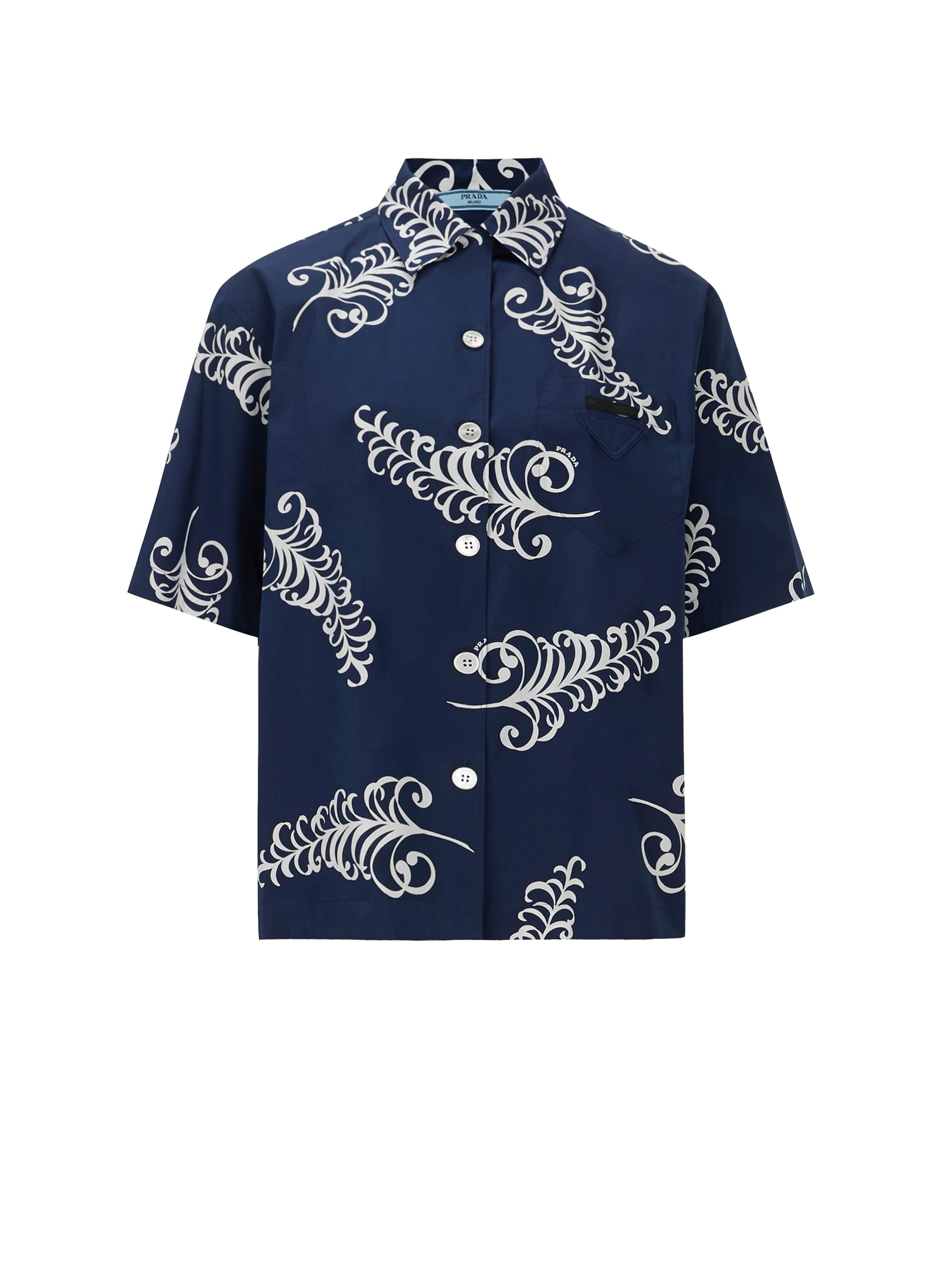 PRADA Cotton poplin Shirt Blue