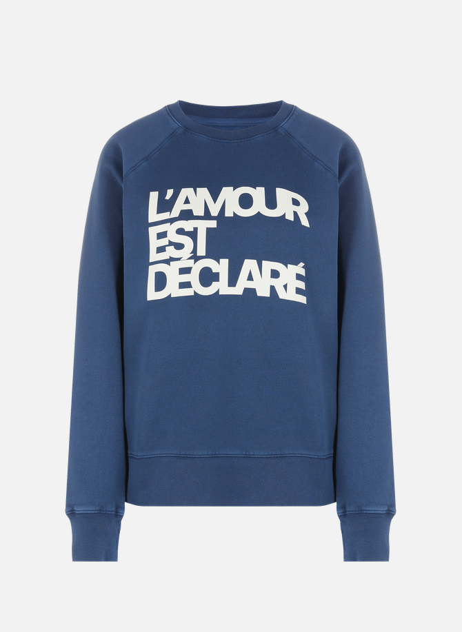 Sweatshirt L'amour est déclaré en jersey de coton ZADIG&VOLTAIRE