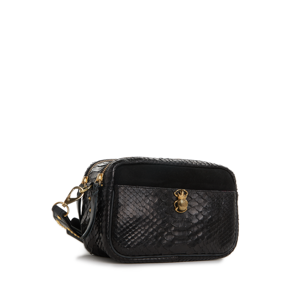 Claris Virot Lily Mixed Leather Shoulder Bag
