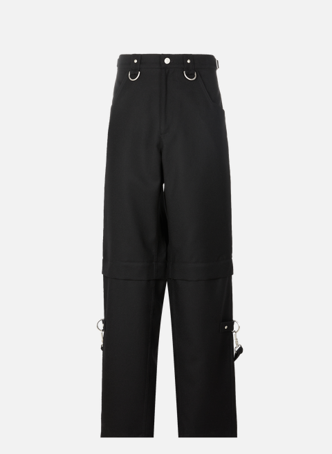 Pantalon détachable en laine  BlackGIVENCHY 