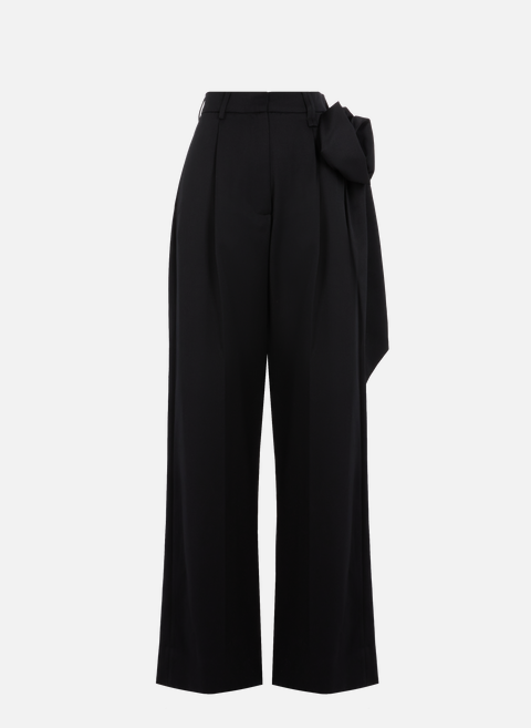 Pantalon large avec plis BlackSIMONE ROCHA 