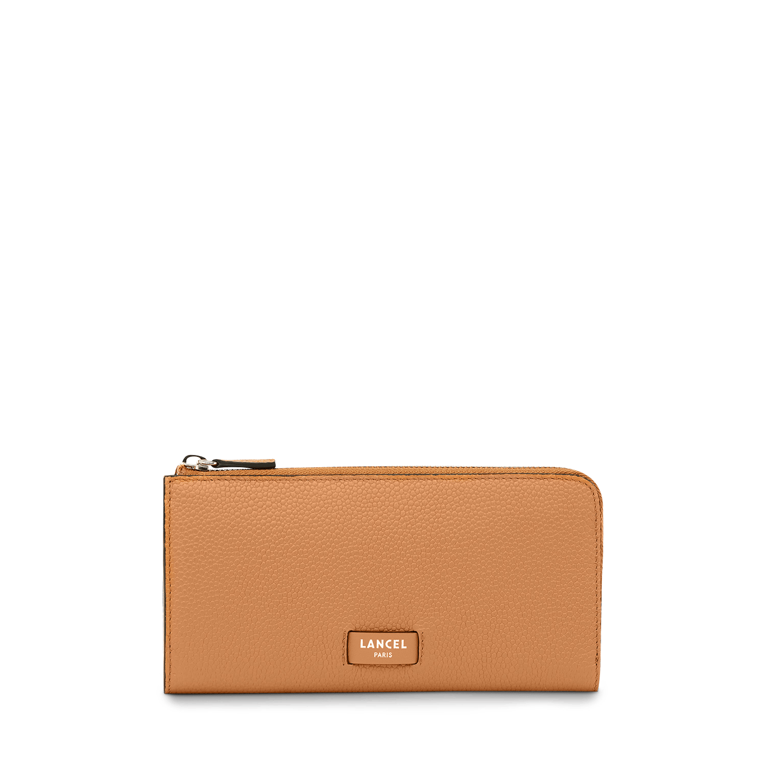 Slanke ritssluiting portemonnee Ninon van Lancel in leer. LANCEL Bruin