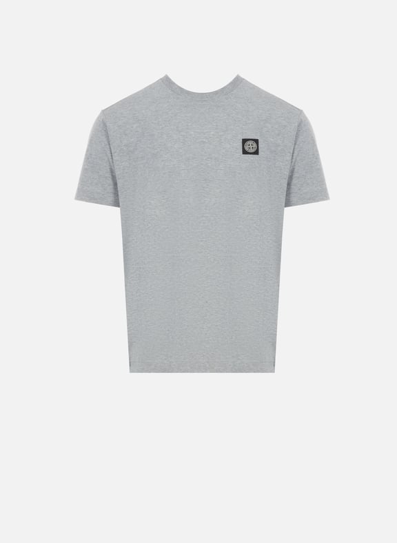T-shirt à logo en coton Gris by STONE ISLAND STONE ISLAND T-shirt à logo en coton Gris