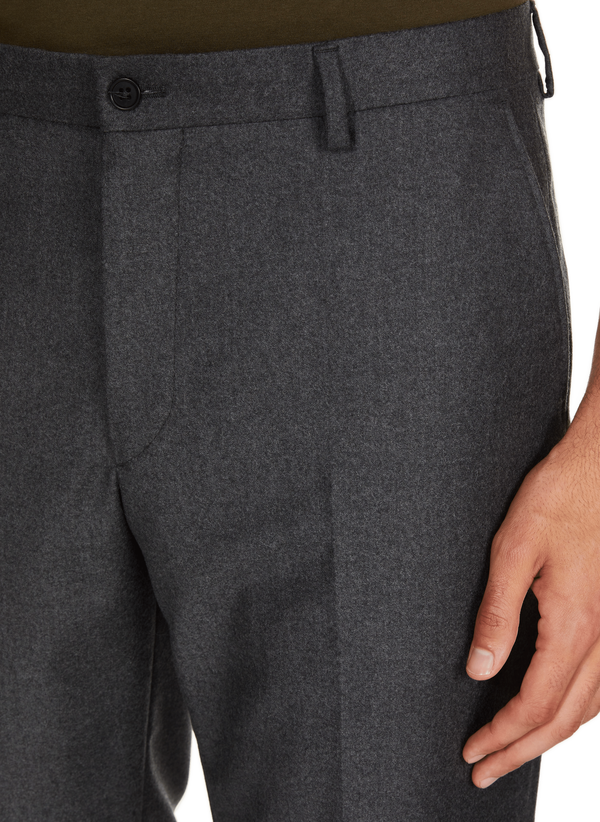 Cropped wool trousers SAISON 1865 Grey