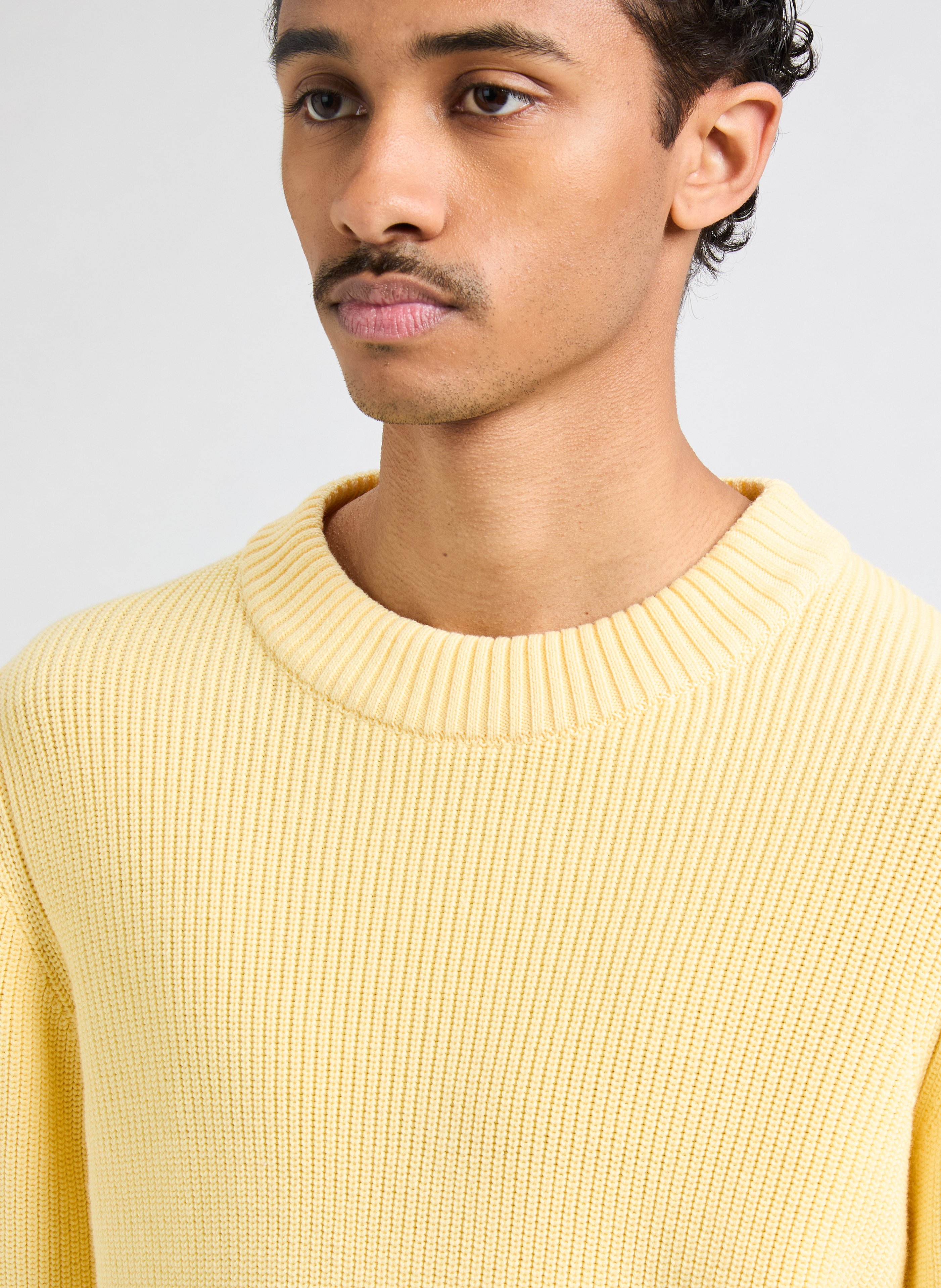 Pull en coton  Jaune