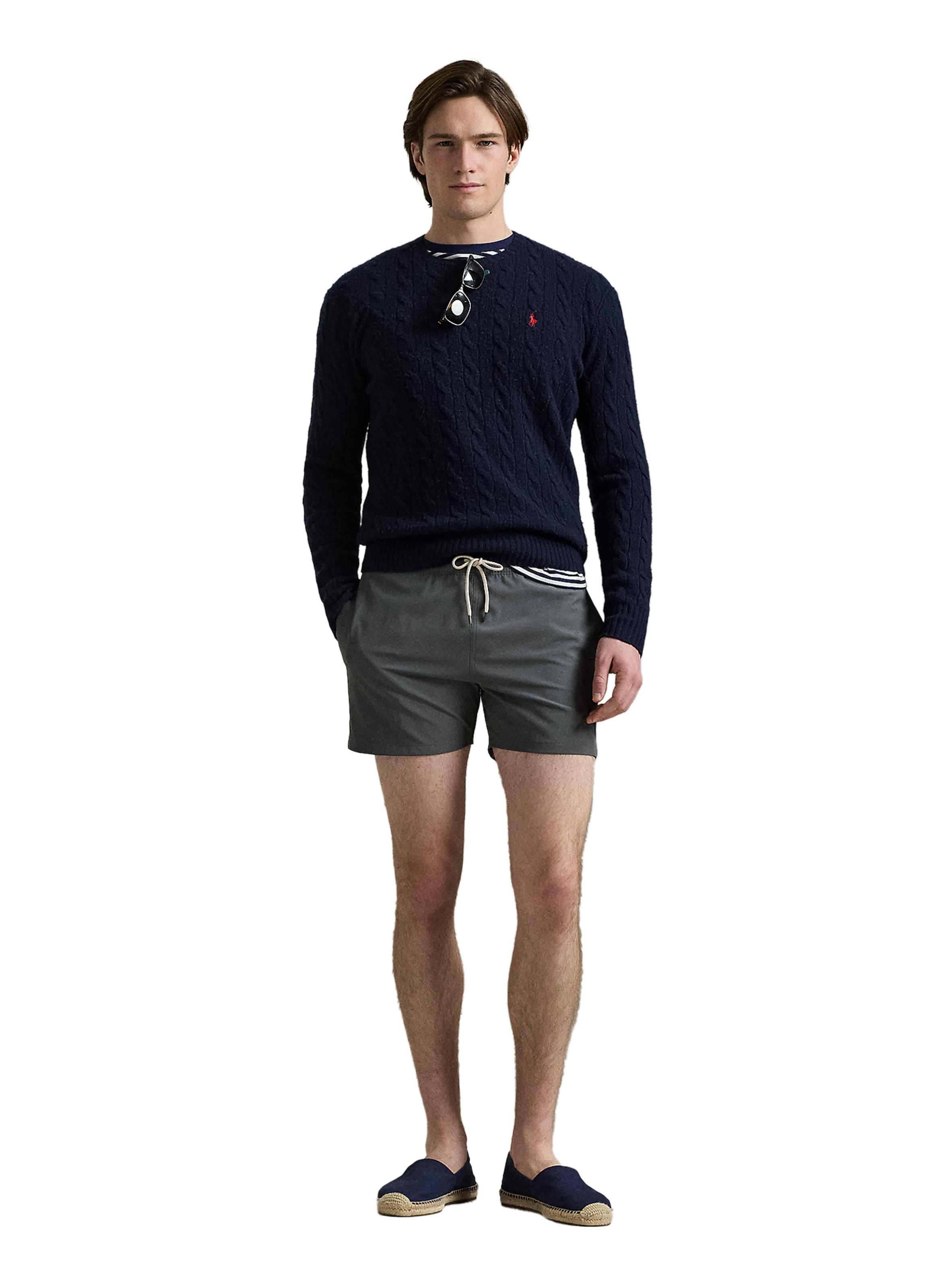 Short de bain uni POLO RALPH LAUREN Gris