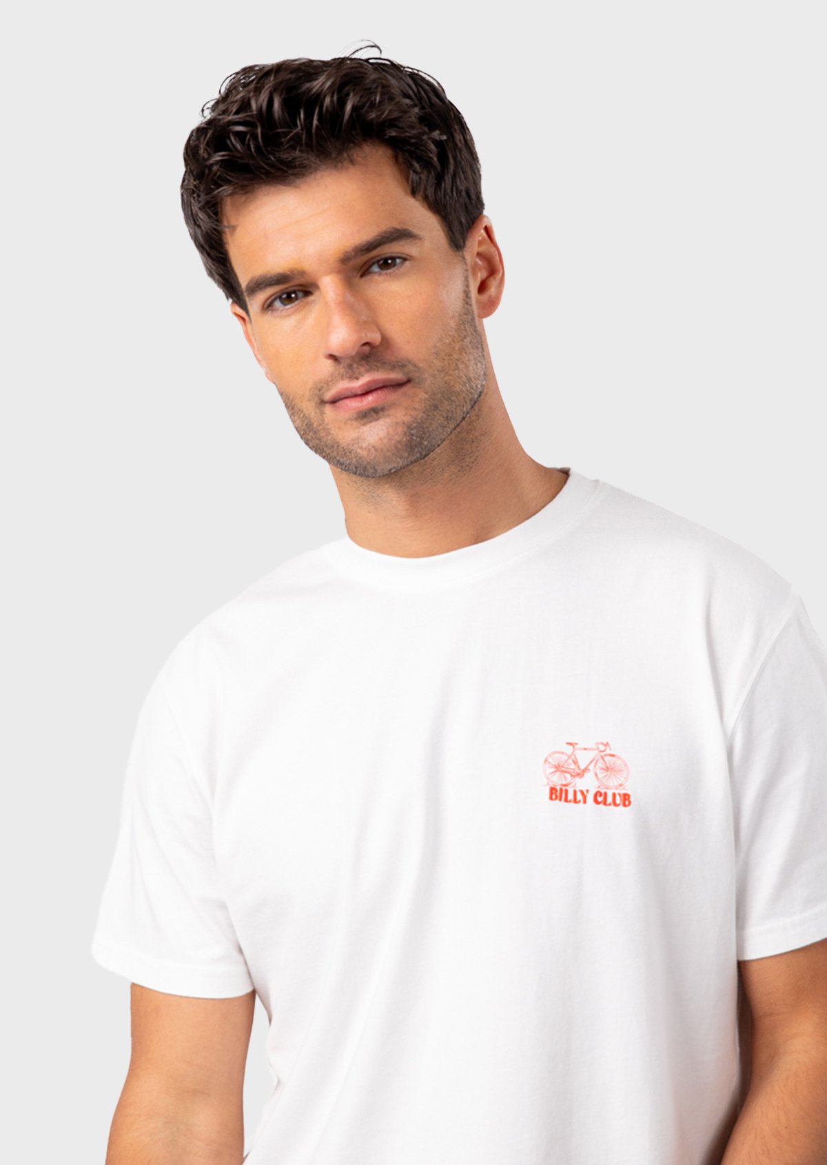 T-shirt vintage en coton biologique BILLYBELT Blanc