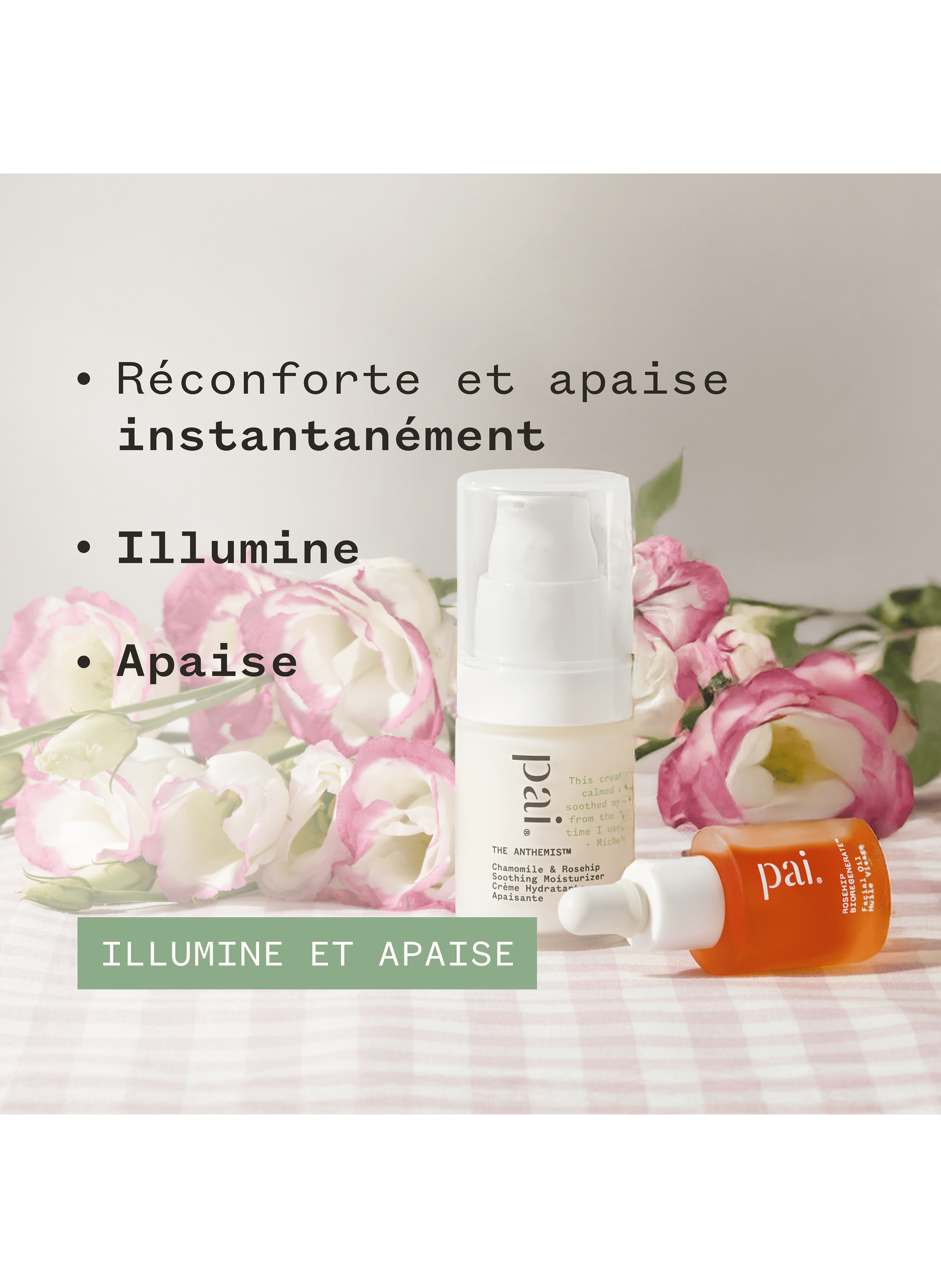 Easy Calm, Easy Glow - Gift Set Moisturizing Cream and Face Oil PAI No color