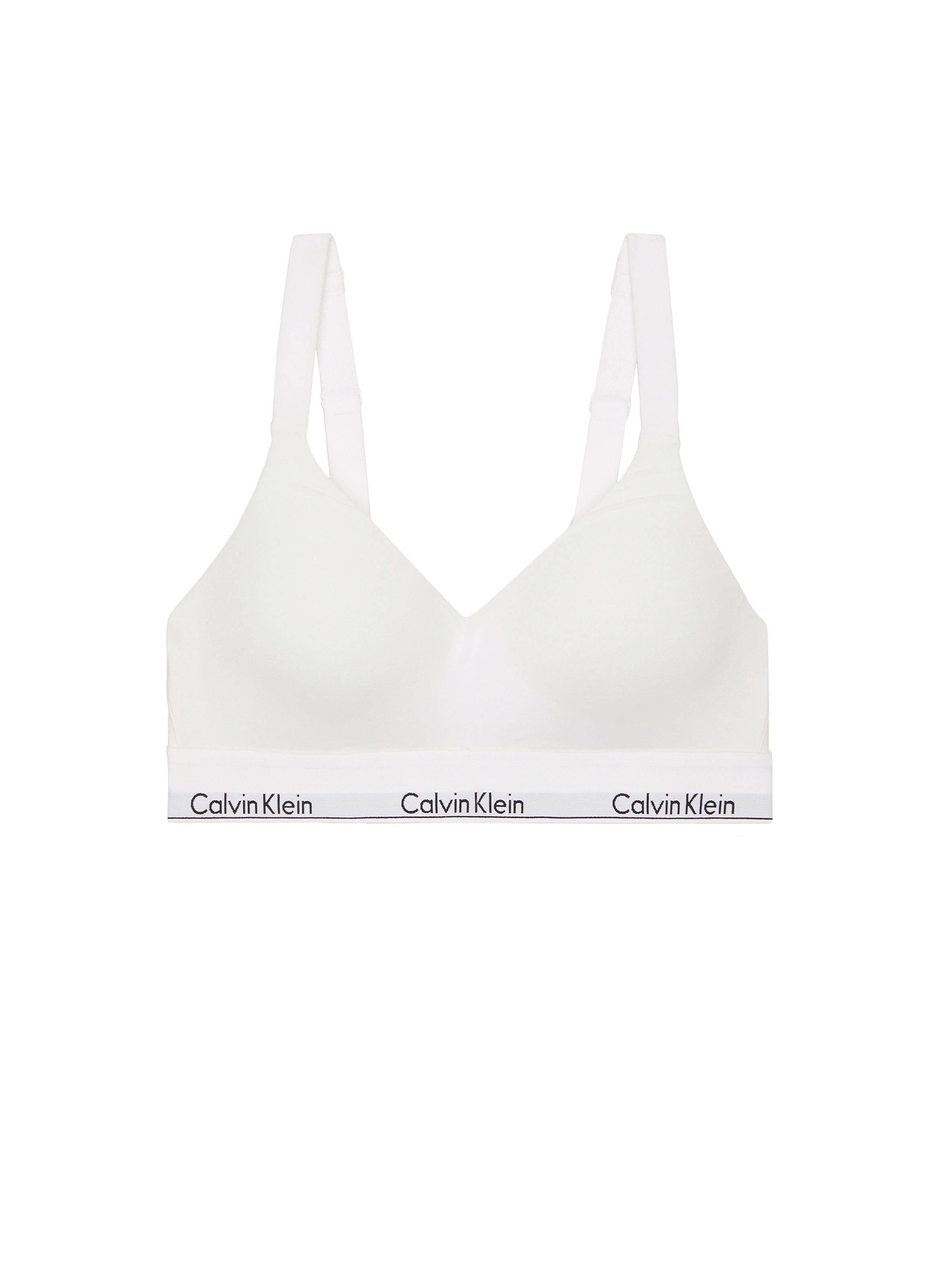 Brassière en coton mélangé CALVIN KLEIN Blanc