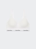Brassière en coton mélangé ICON COTTON MODAL White
