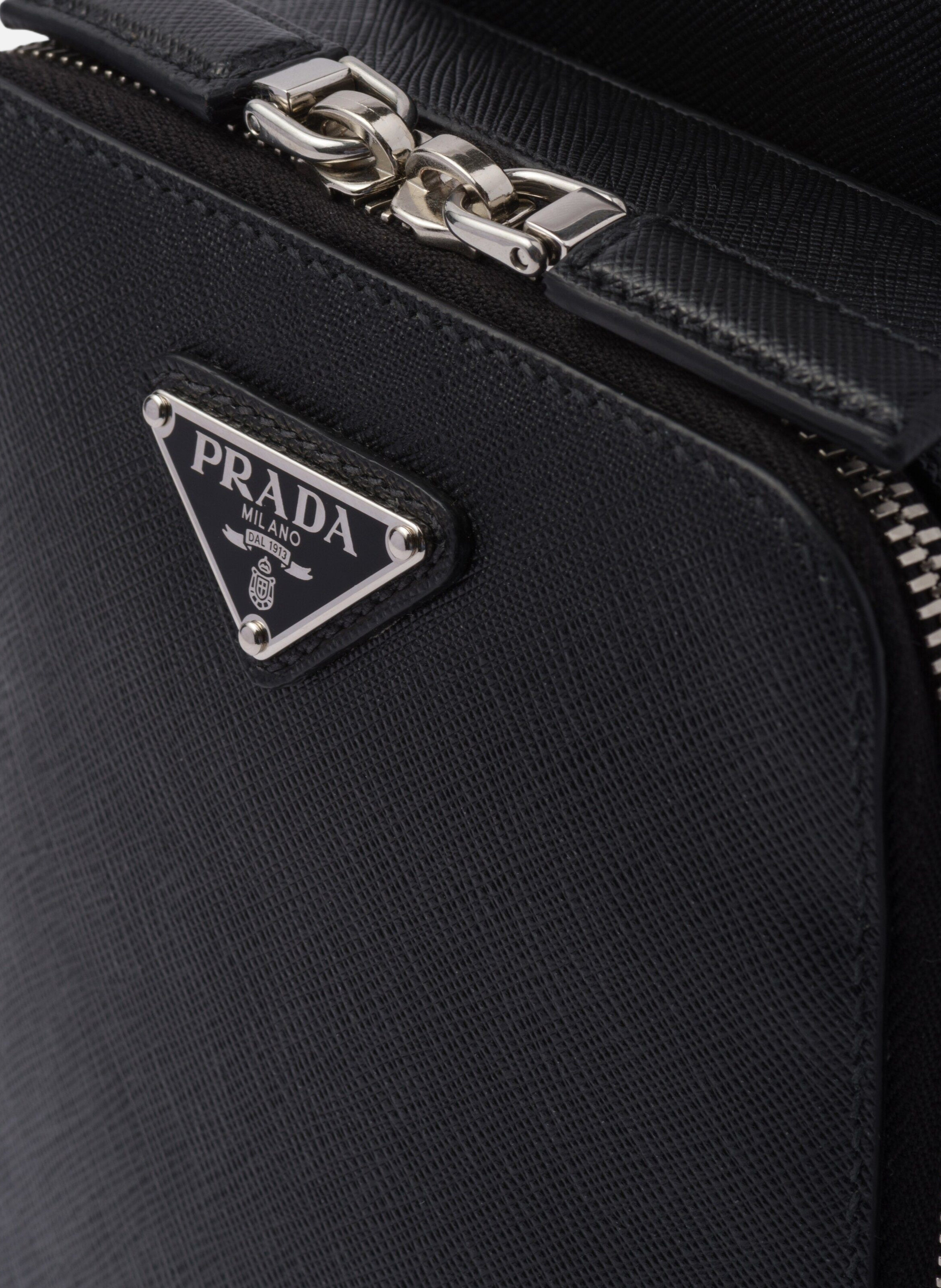 Sac prada brique en cuir saffiano PRADA Noir