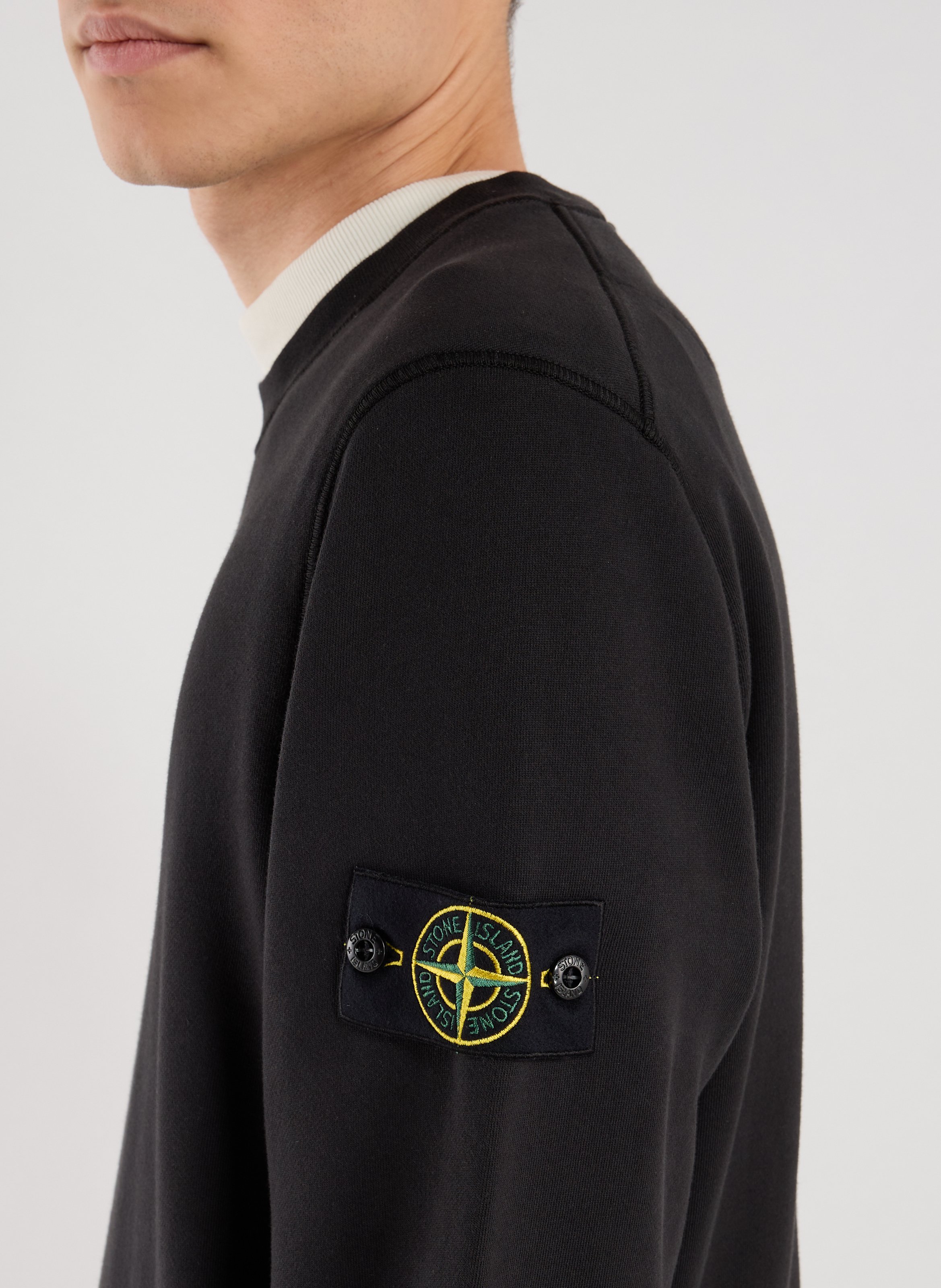 Cotton sweatshirt STONE ISLAND Black