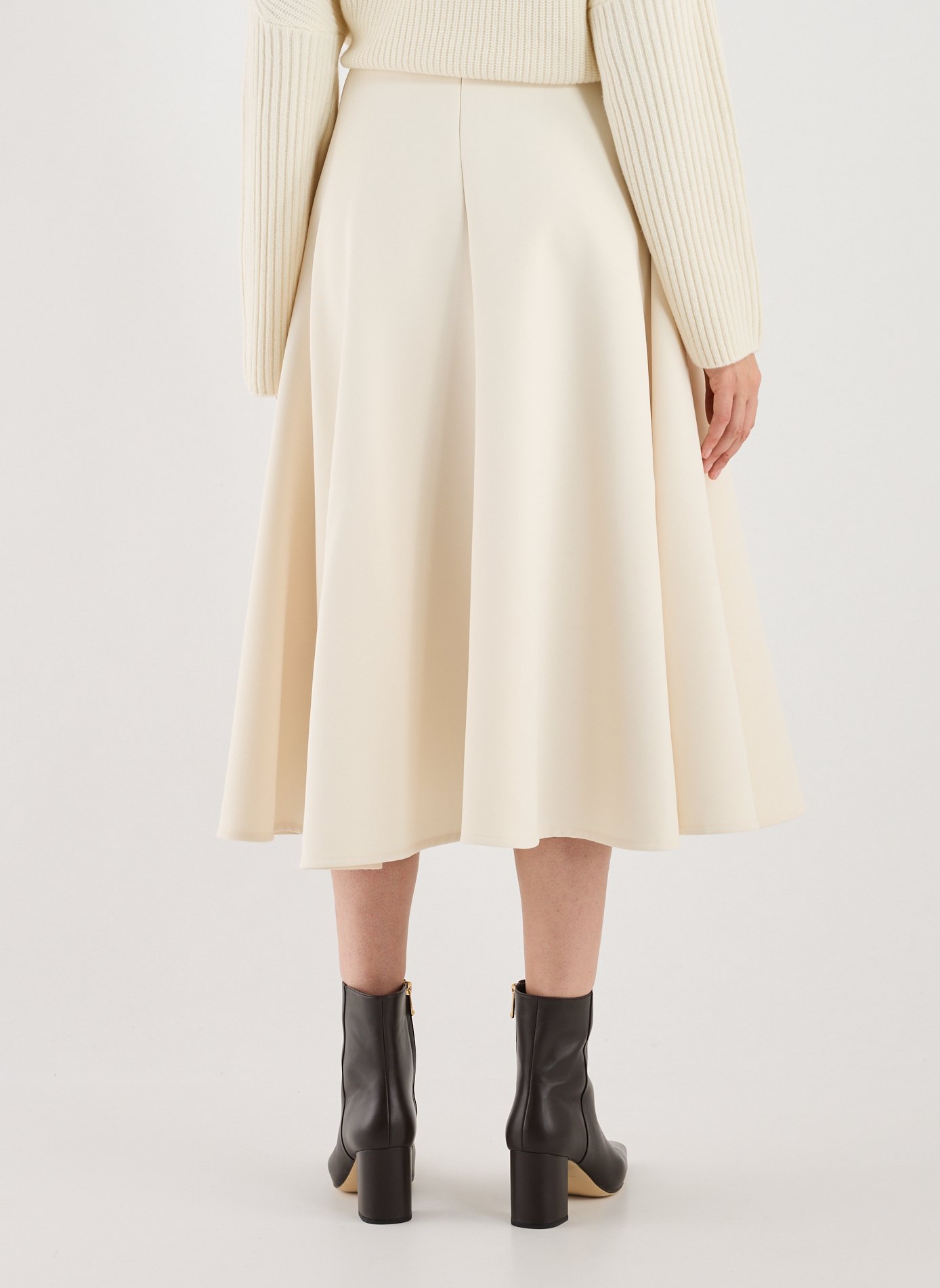 Flared skirt SANDBEIGE Beige