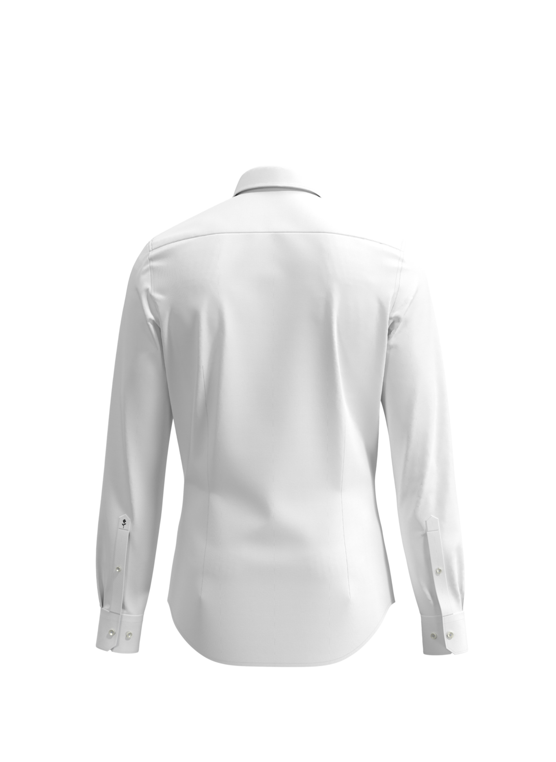 Chemise slim en coton SEIDENSTICKER Blanc