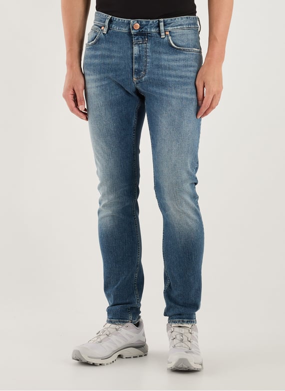 Jean slim en coton mélangé | Bleu by CLOSED Jean slim en coton mélangé Bleu