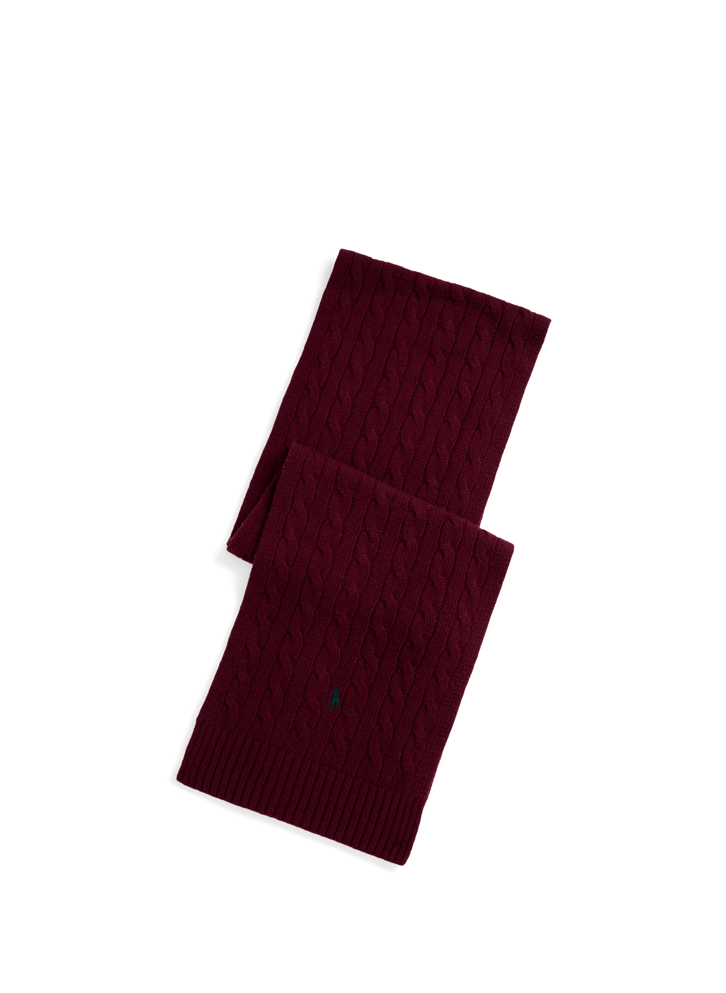 POLO RALPH LAUREN Scarf with a plain and checked appearance Red