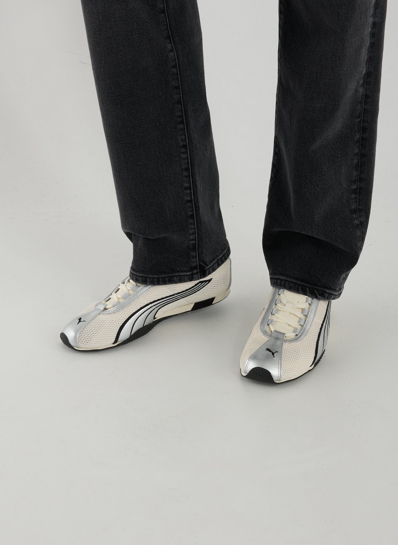 Bi-material sneakers PUMA White