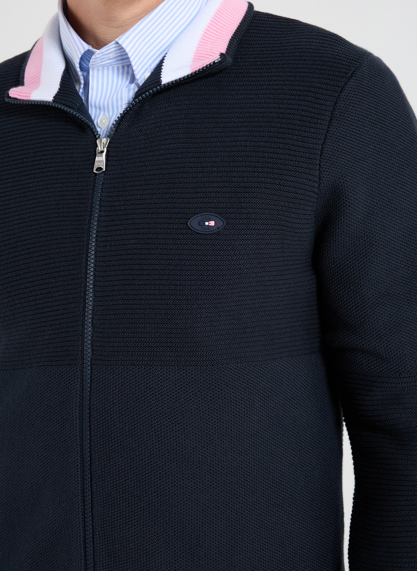 Cotton cardigan EDEN PARK Blue