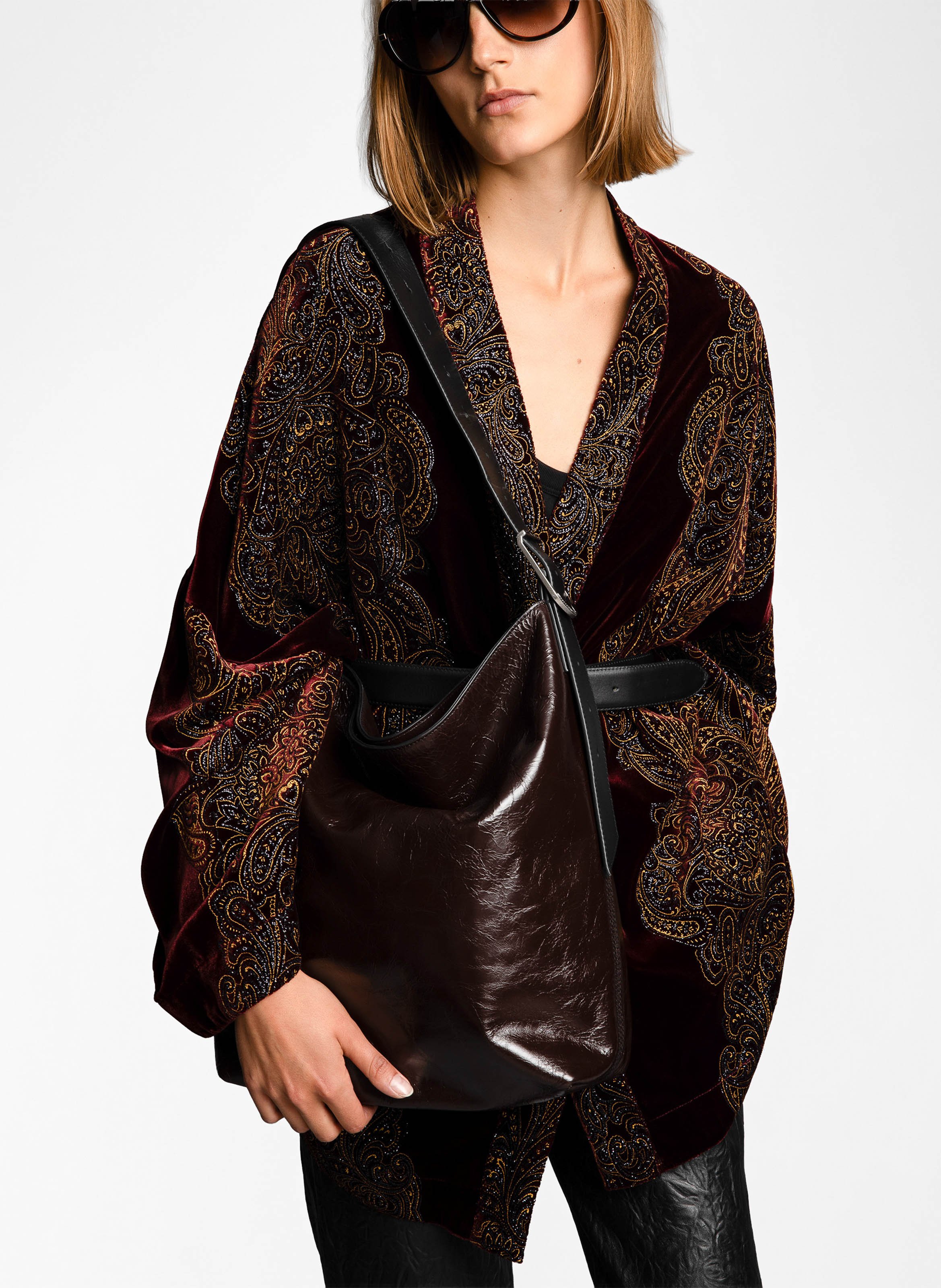 Cabas en cuir jane Marron