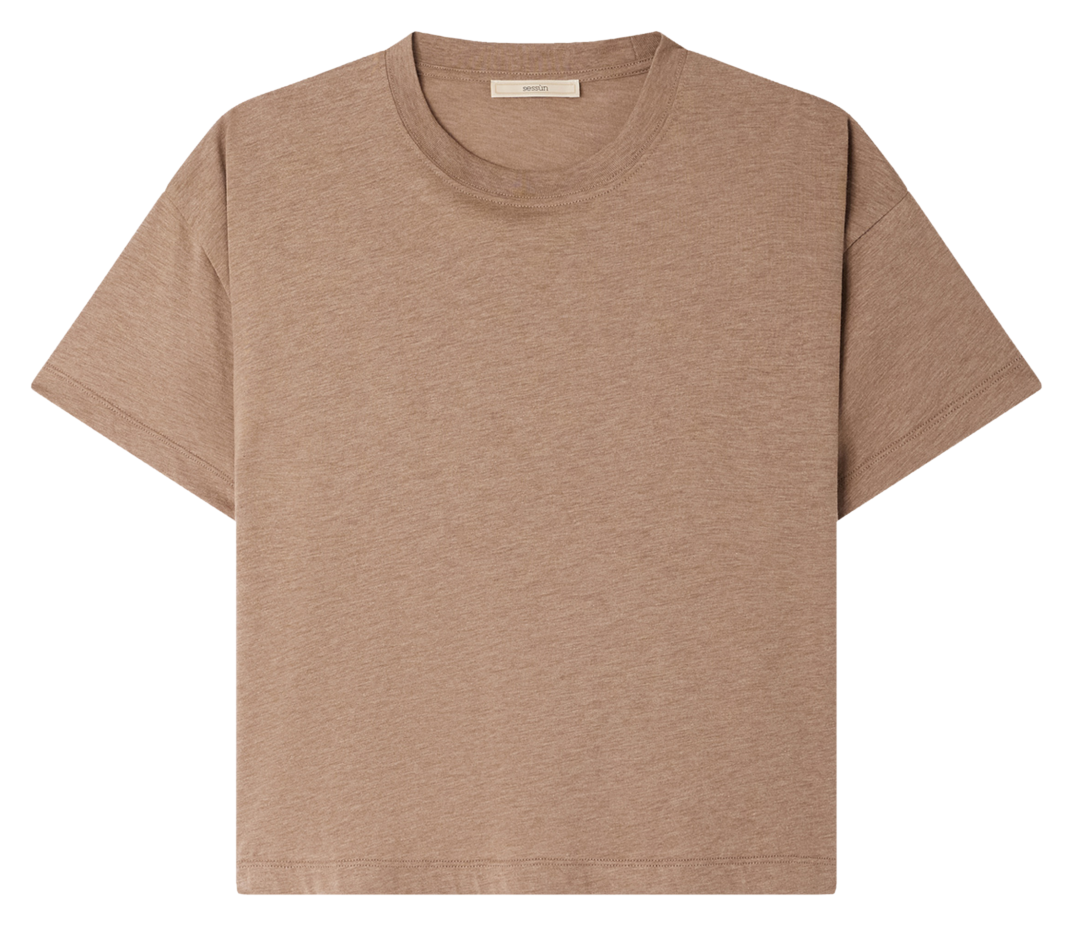 Tee-shirt oversize col rond too SESSUN Beige