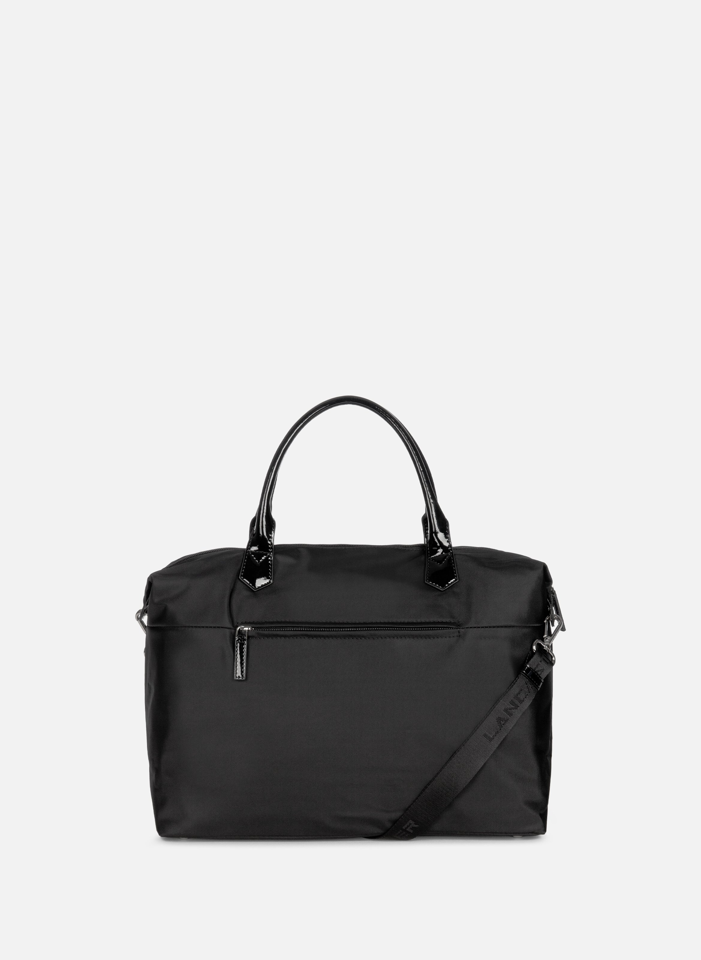 Grand sac cabas main - basic verni LANCASTER Noir