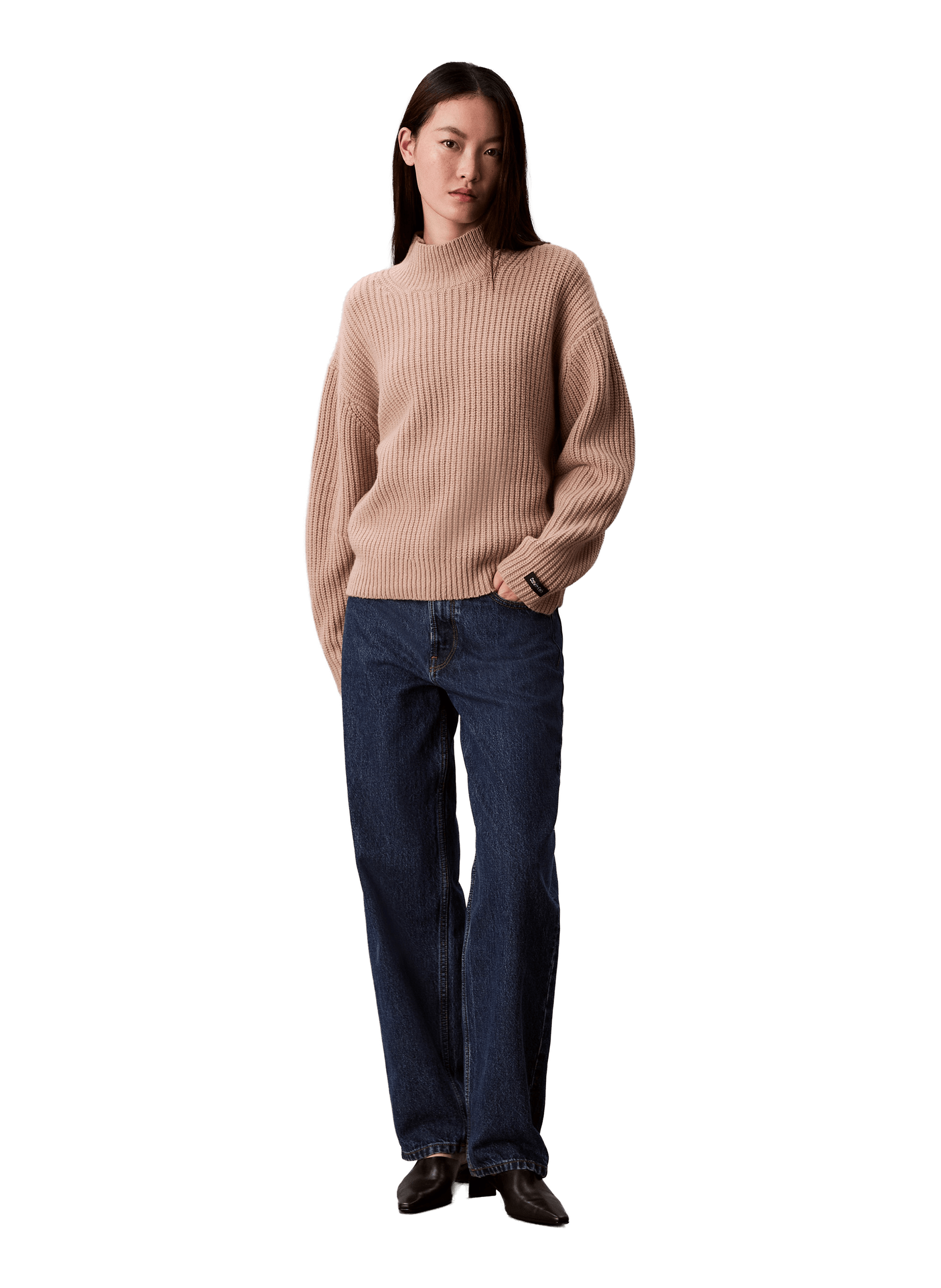 Turtleneck jumper CALVIN KLEIN Beige