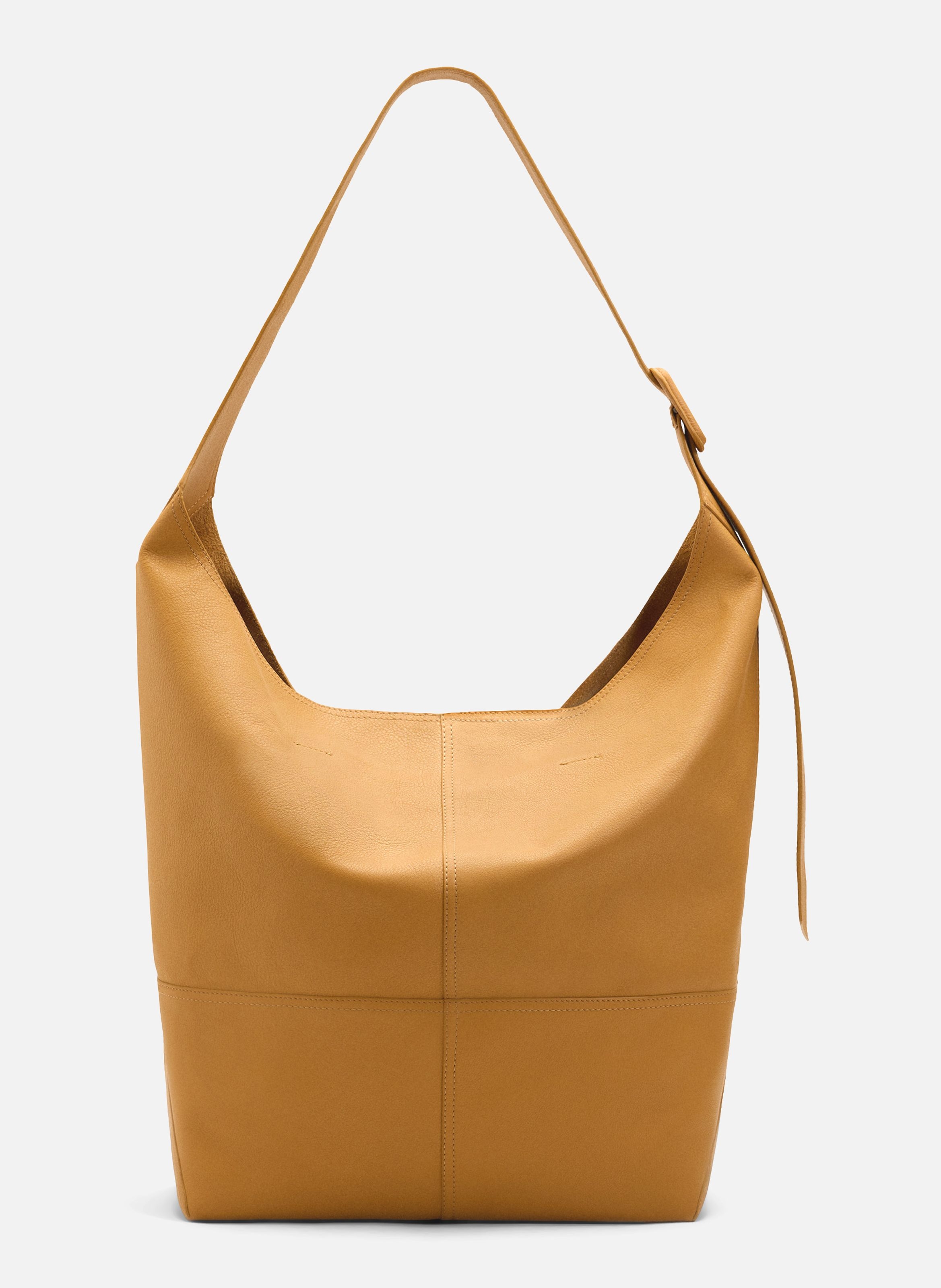 Sac porté croisé etienne unisexe en cuir de taurillon AMI PARIS Jaune