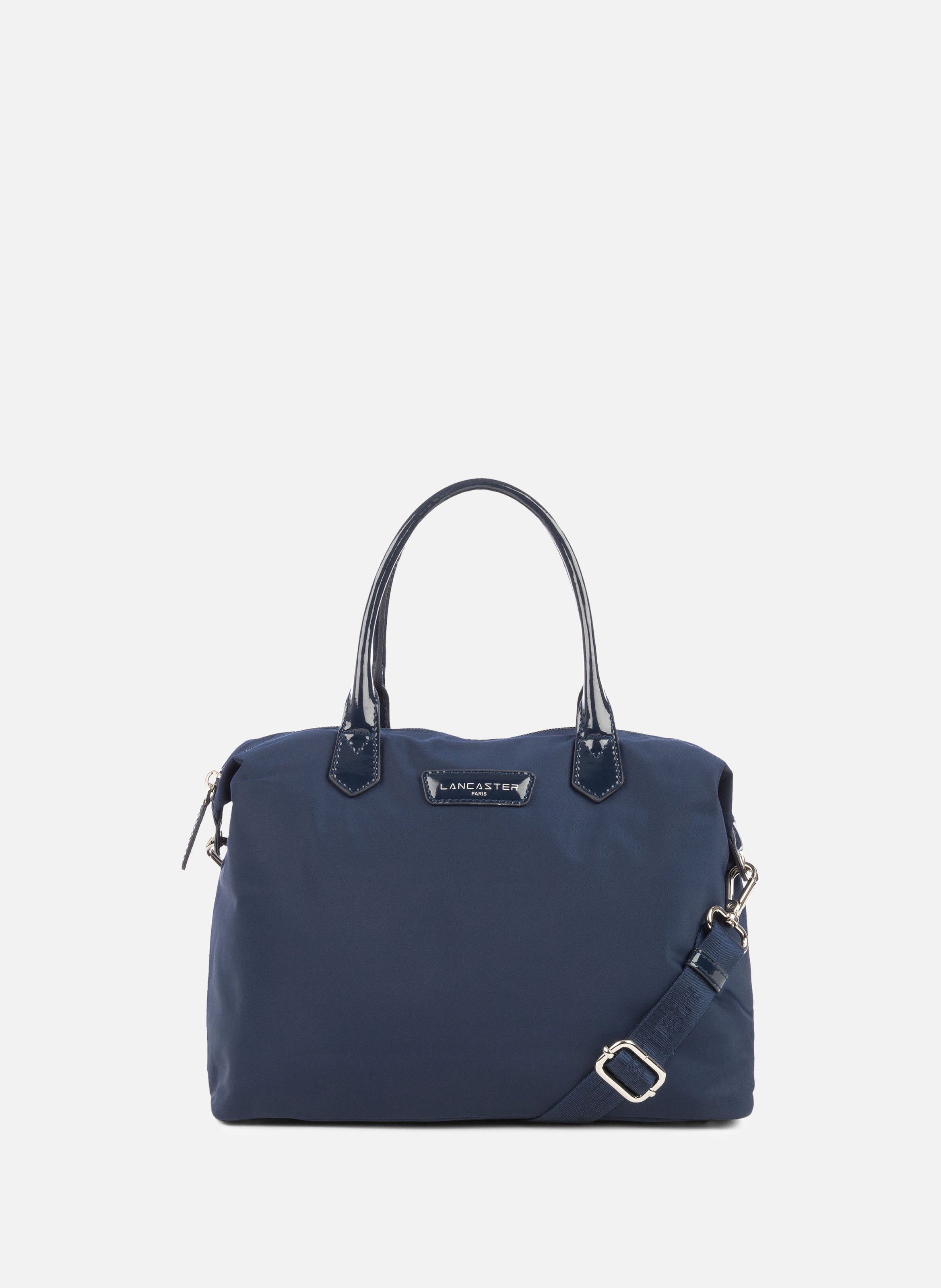 M handbag - Basic Verni  Bleu foncé