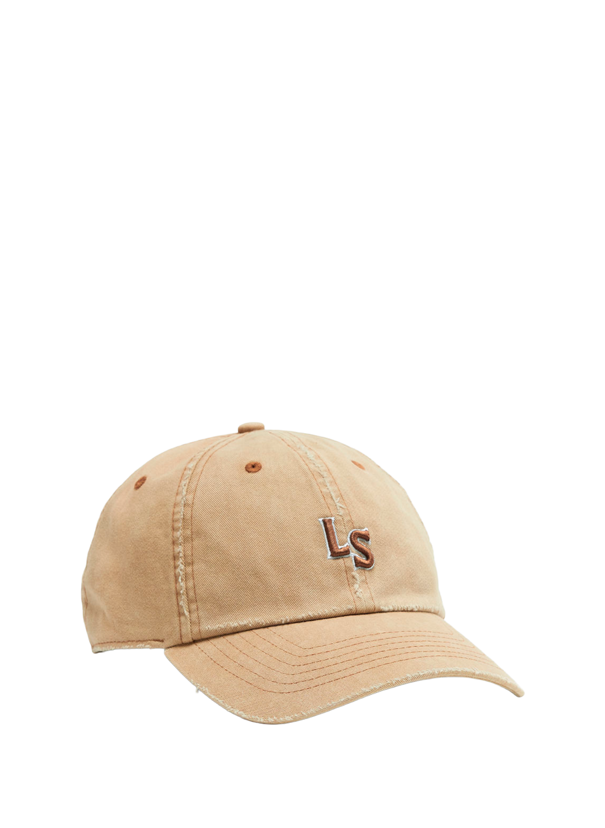 Embroidered cotton baseball cap LEVIS ACCESSOIRES Beige