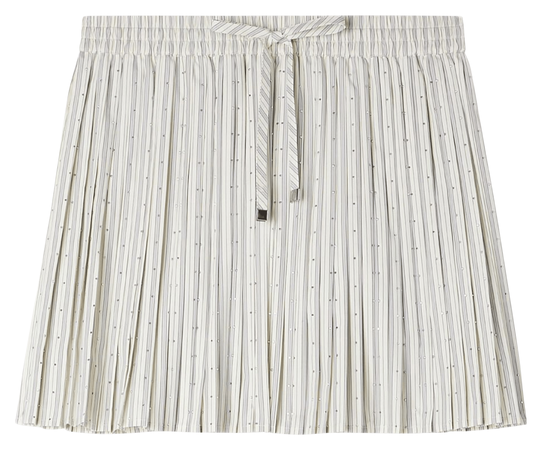 Jupe courte plissée SANDRO Beige