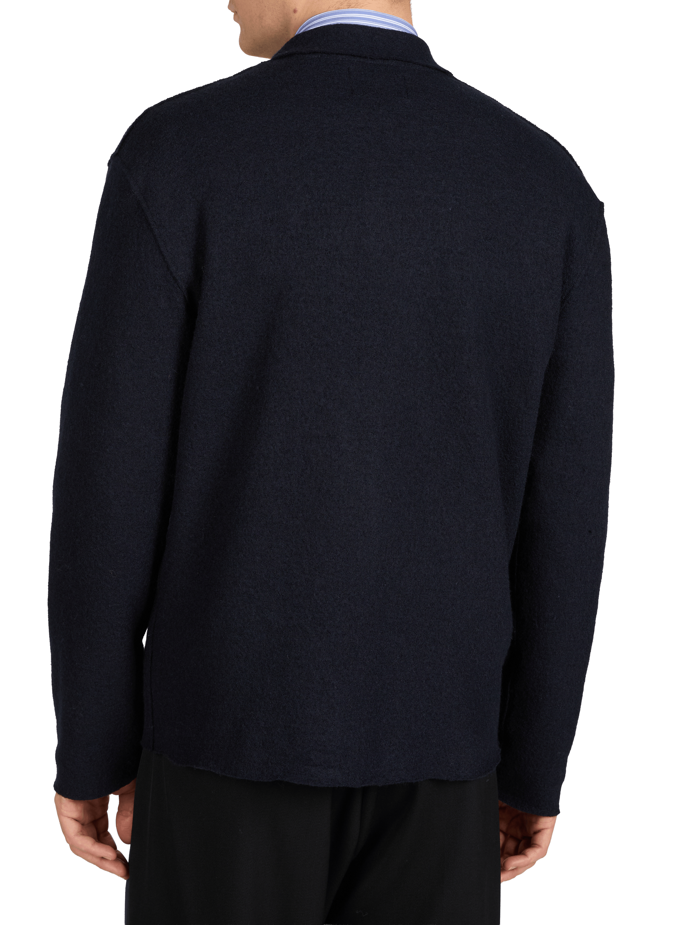 Gilet Jonas en laine mérinos NN.07 Bleu