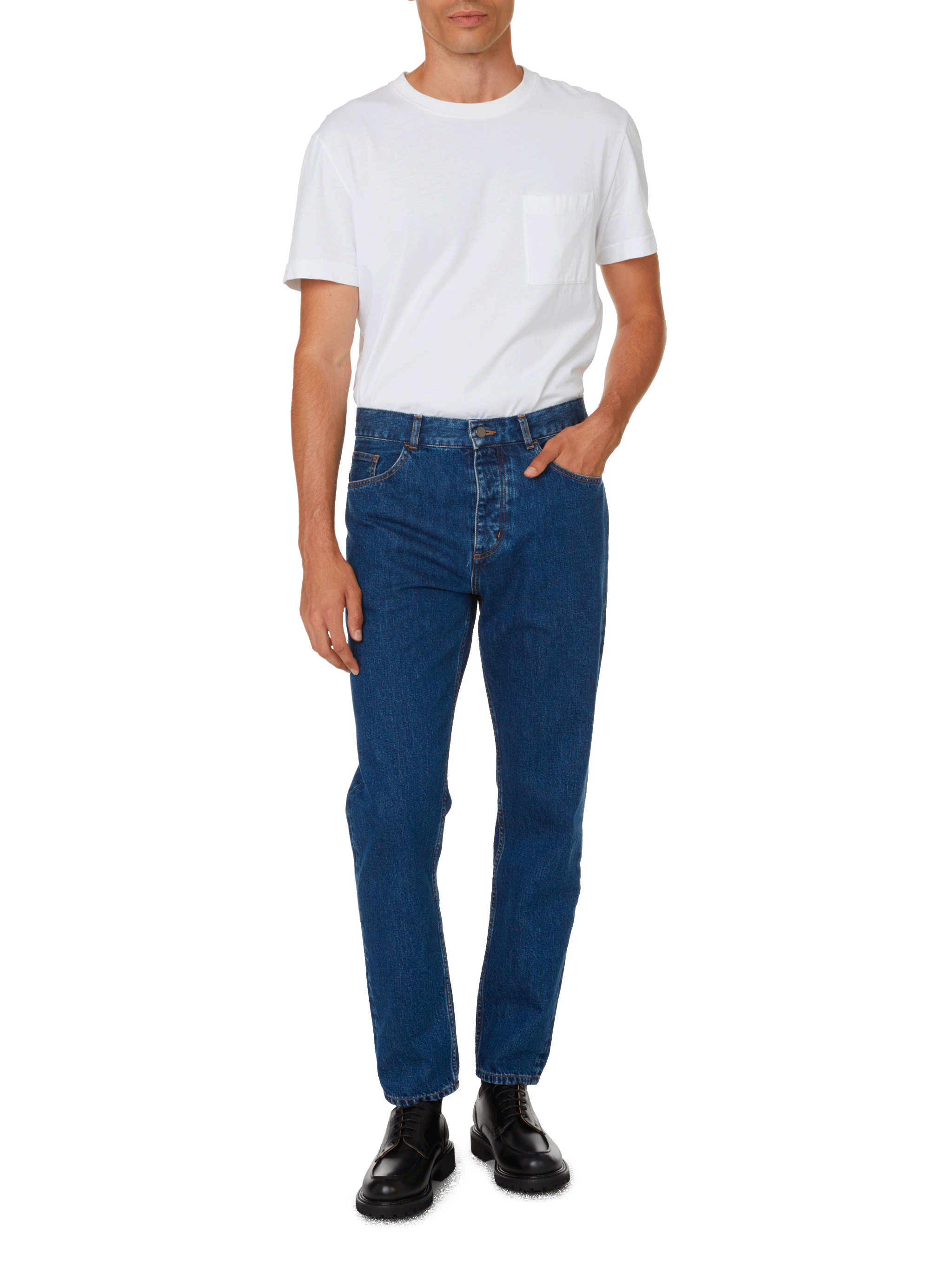 Jean slim Alpha en coton mélangé SAISON 1865 Bleu