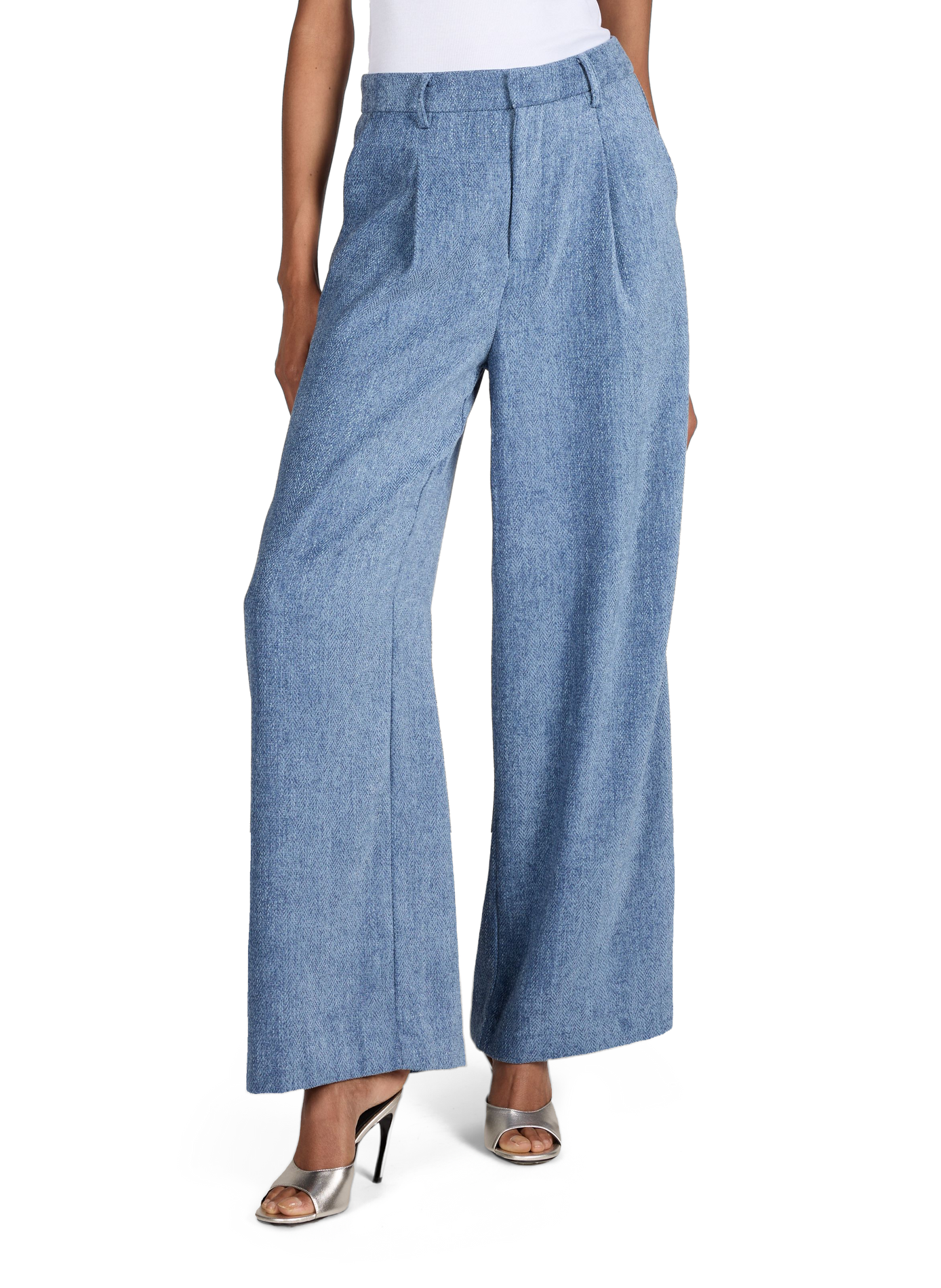 Pantalon large GZvally en denim GESTUZ Bleu