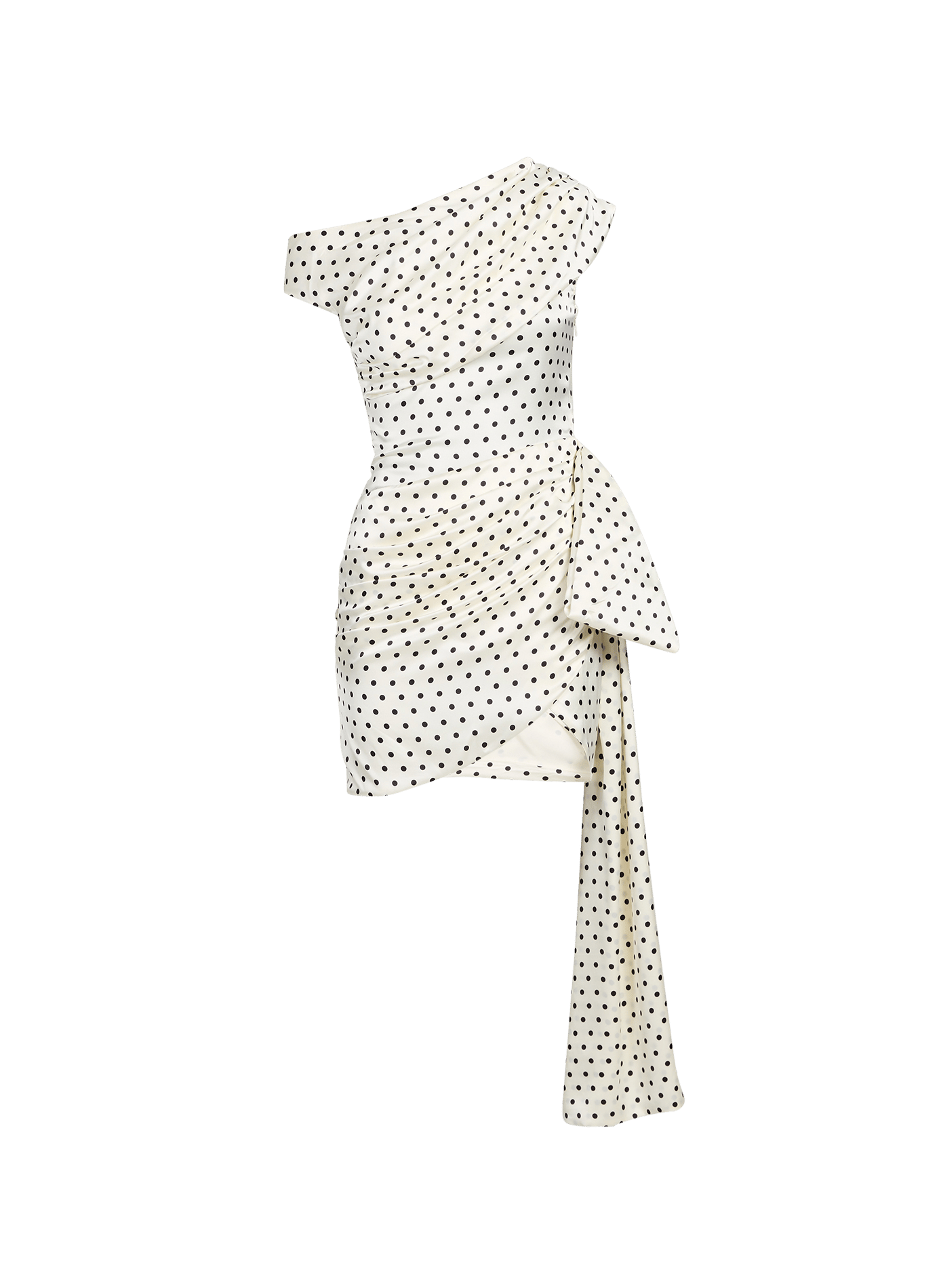 Robe courte à pois SELF PORTRAIT Beige