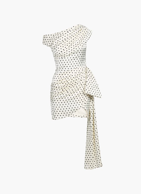 Short polka dot dress Beige Self portrait - Women | Printemps Short polka dot dress Beige Self portrait - Women | Printemps