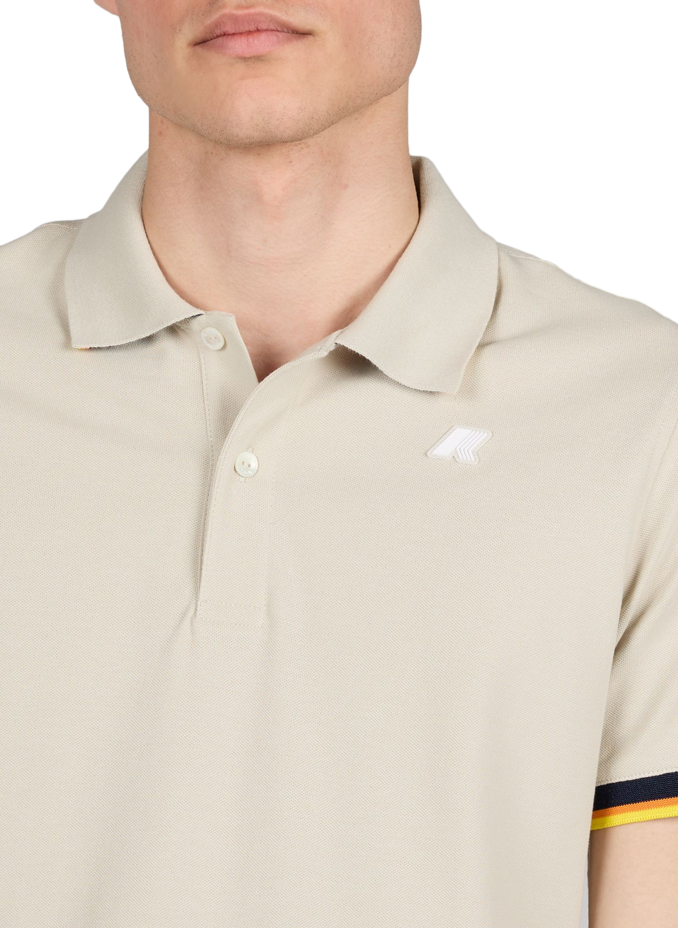  Cotton polo shirt  K-WAY Beige