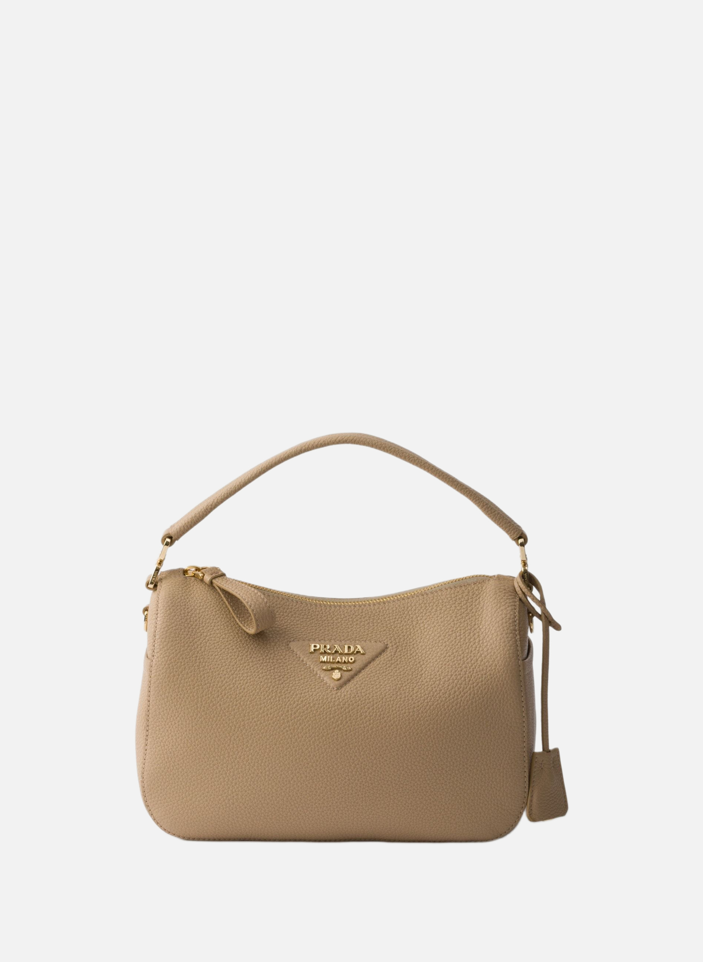 Petit sac en cuir PRADA Beige