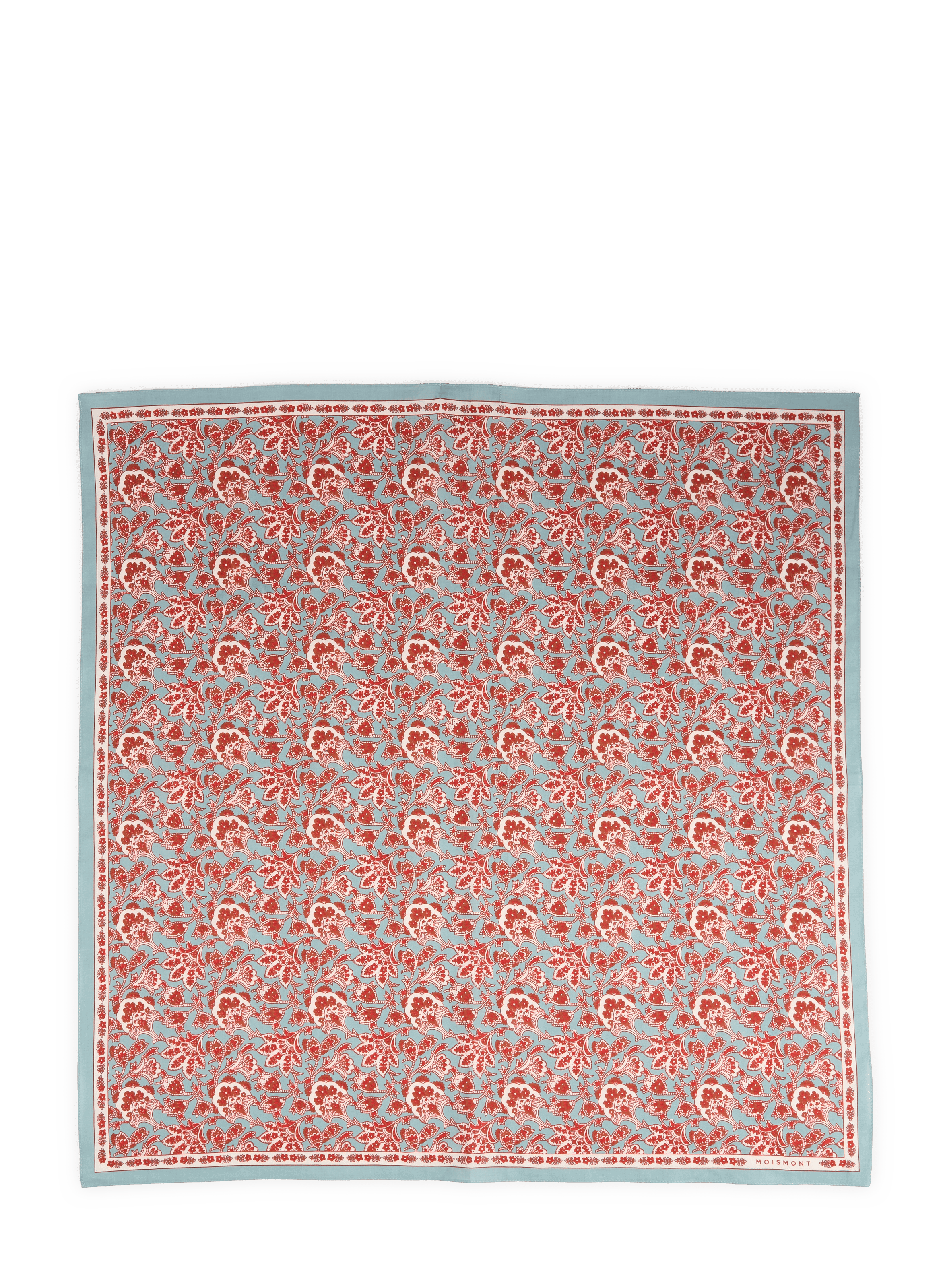 Foulard carré India en coton MOISMONT Multicolore