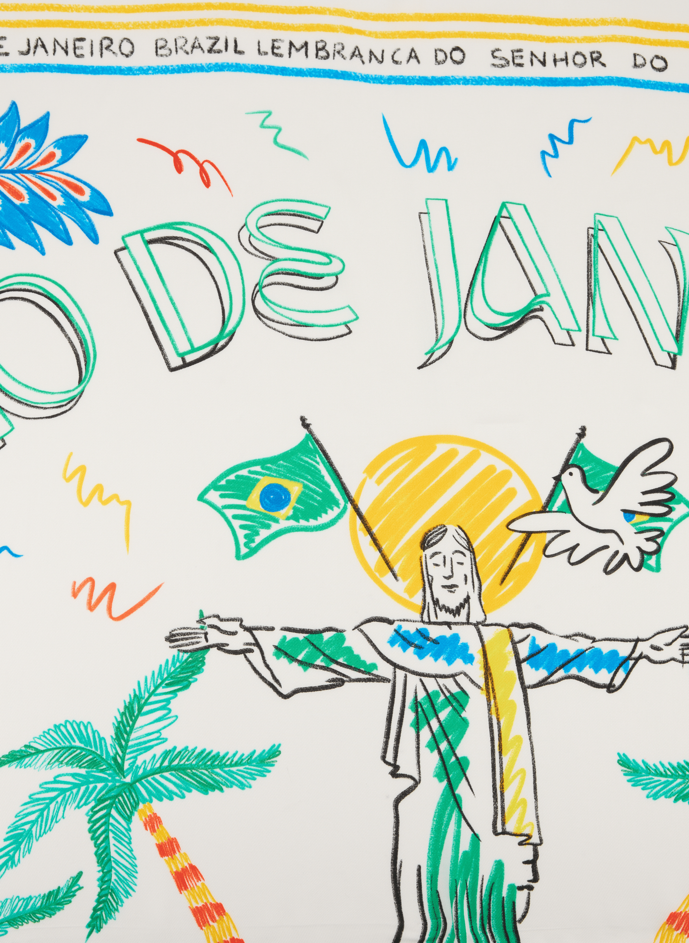 Foulard imprimé Bahia WILD Blanc