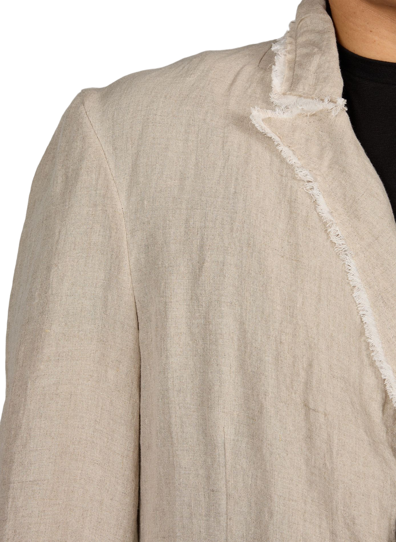 Chaqueta texturizada de algodón mezclado Beige
