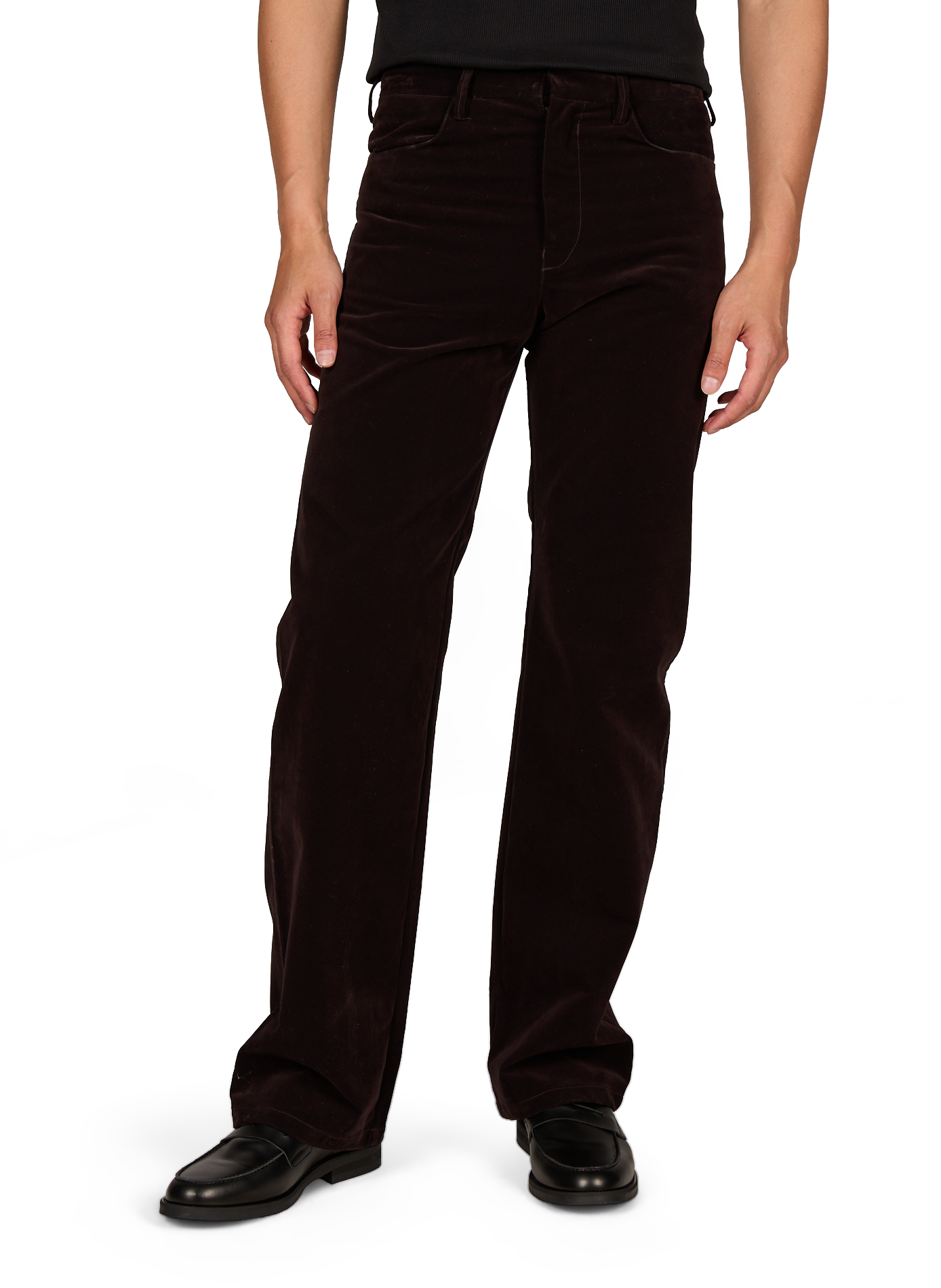 Plain Corduroy Wide-Leg Jeans OMAR AFRIDI Purple