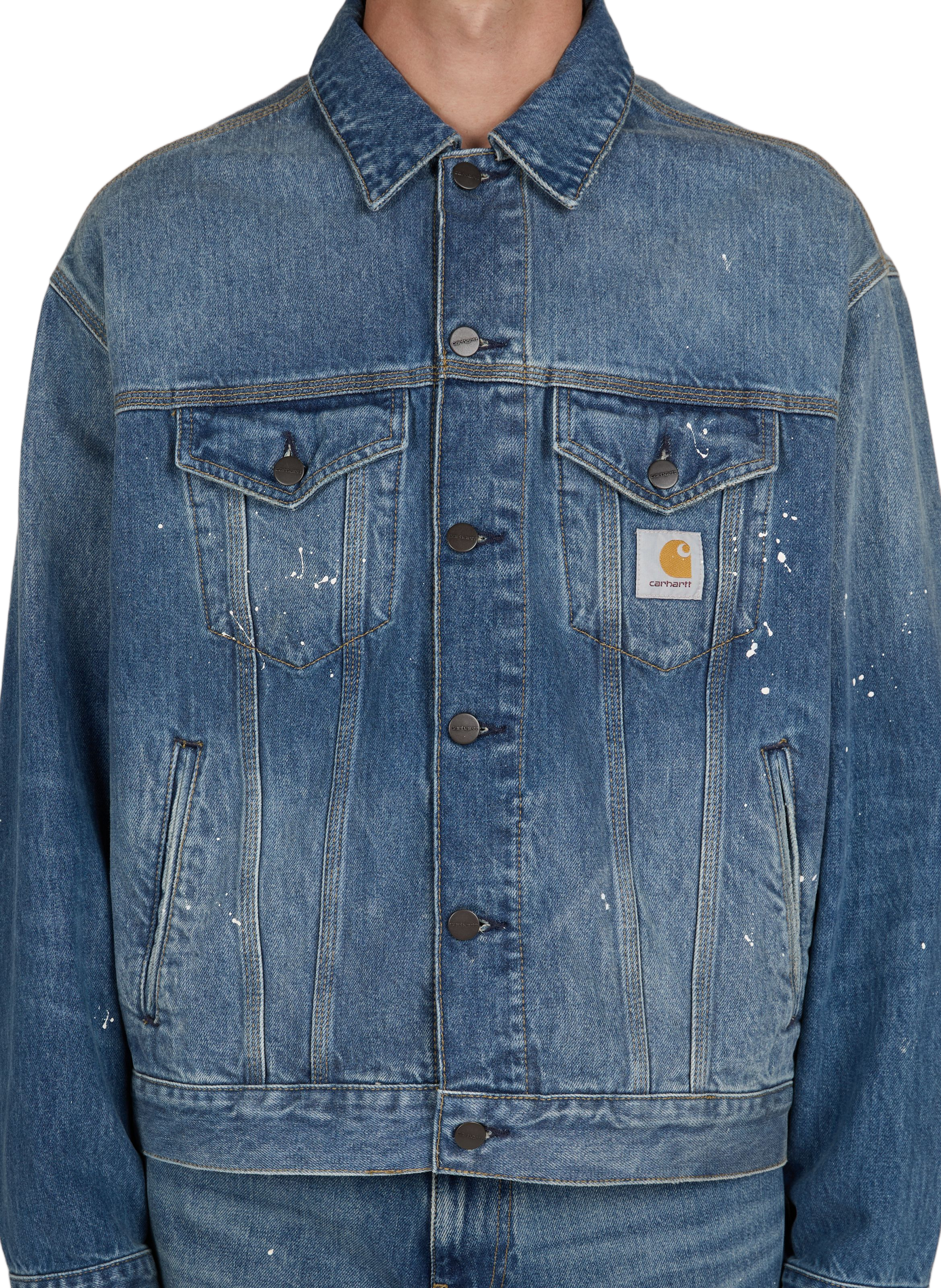 Helston denim jacket in cotton CARHARTT WIP Blue
