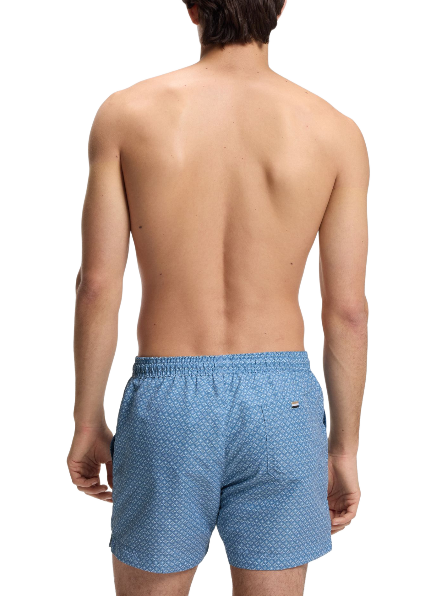 Short de bain hauteur mi-cuisse à motif HUGO BOSS Bleu