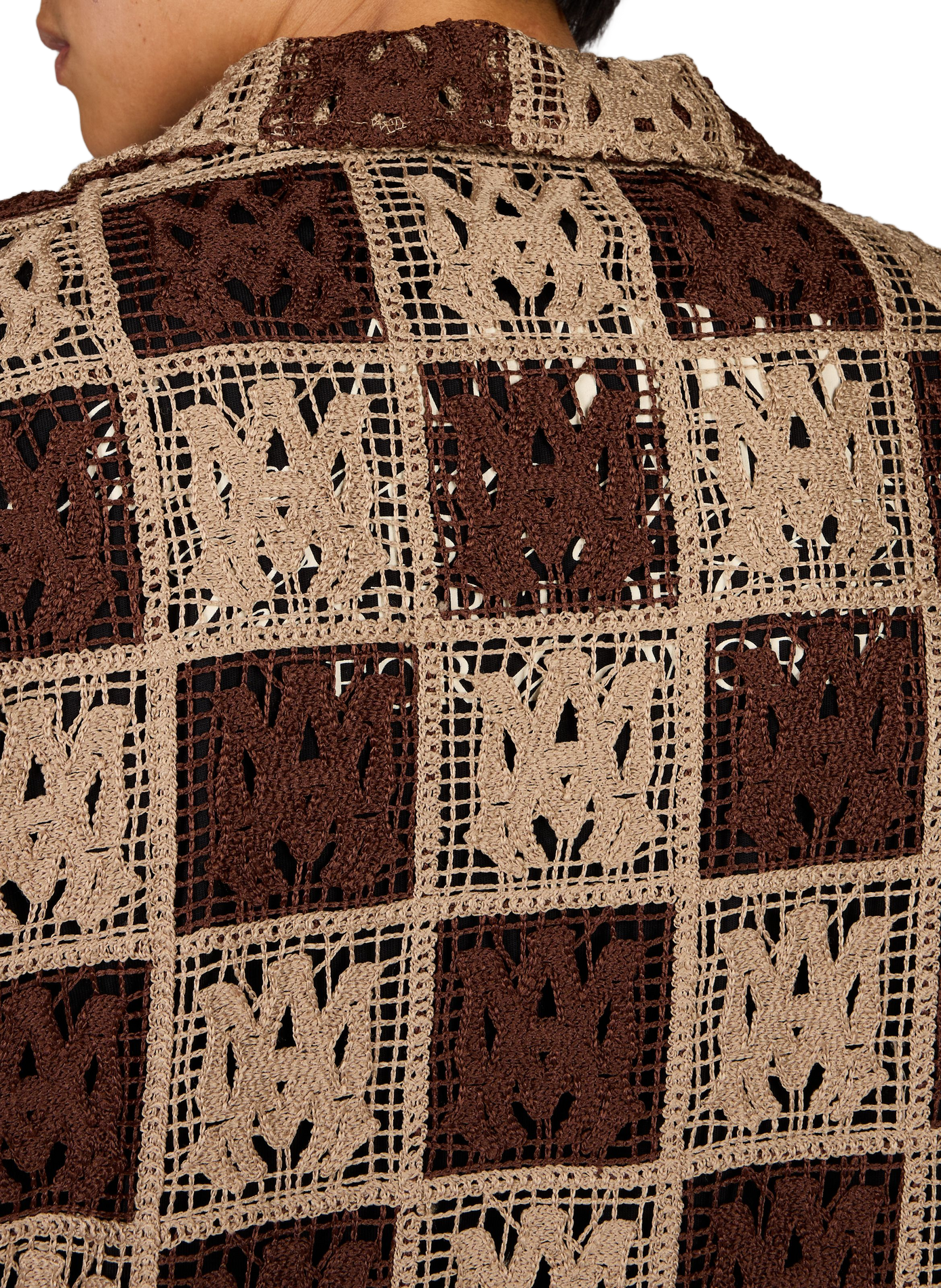 Chemise en crochet à carreaux AMIRI Multicolore