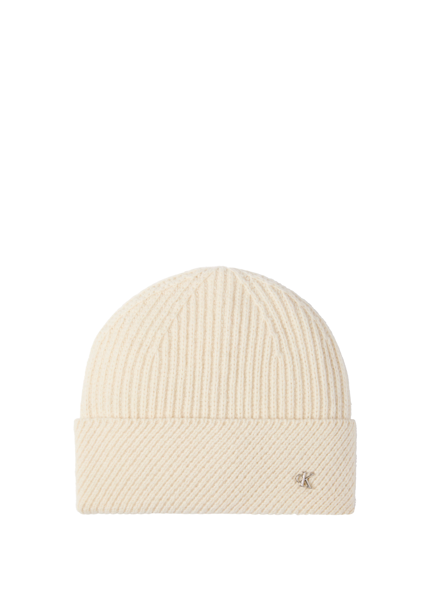 Mütze aus Wollmischung CALVIN KLEIN Beige
