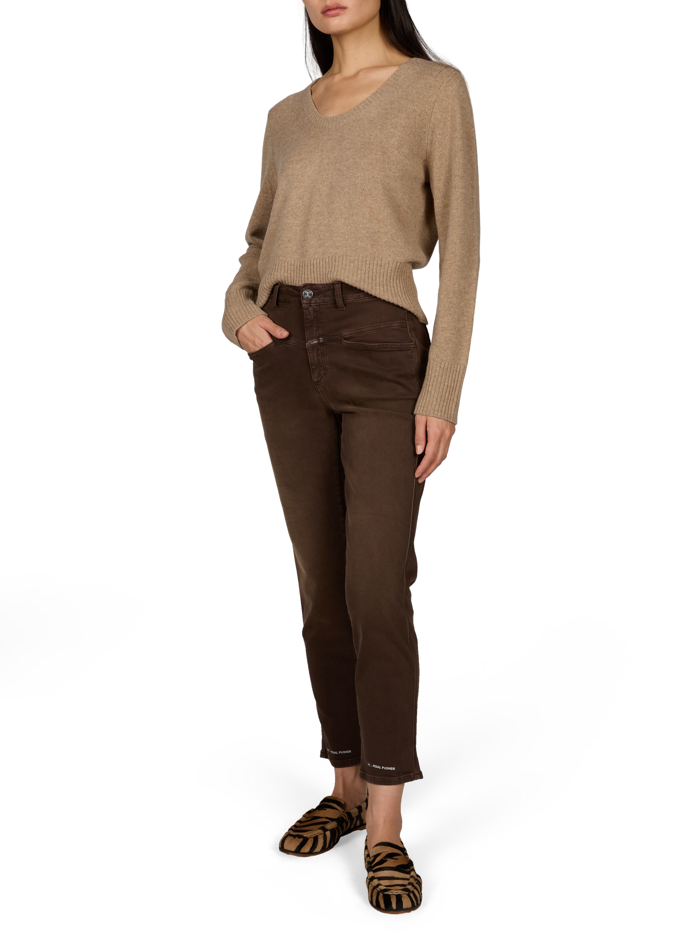 Slim Fit Jeans 512 CLOSED Braun